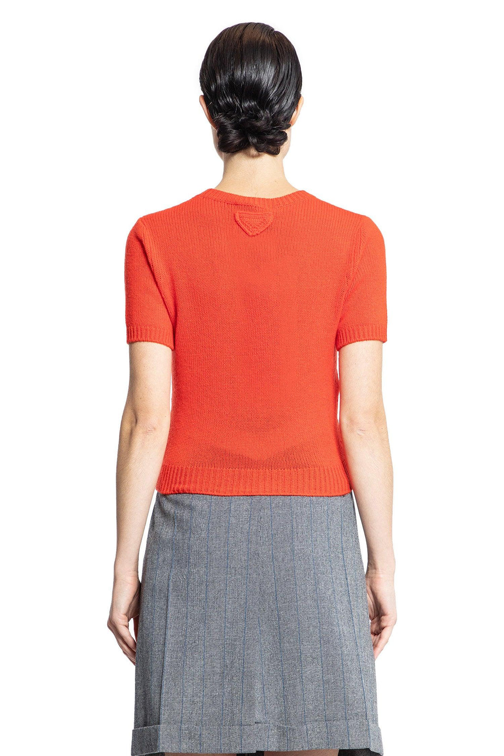 Short Sleeve Cashmere Sweater Prada – Гарантія оригінальності – збільшений вид