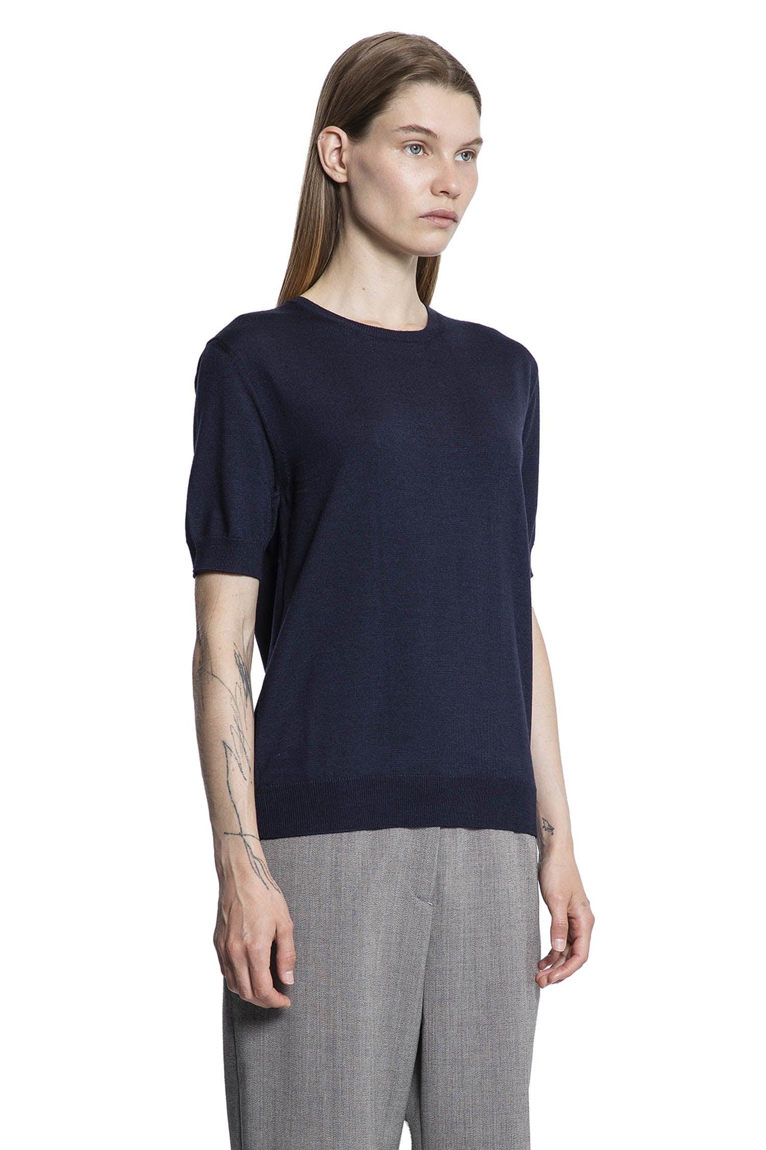 Оригінальна Wool Short Sleeve Crewneck Sweater Prada – детальний вид