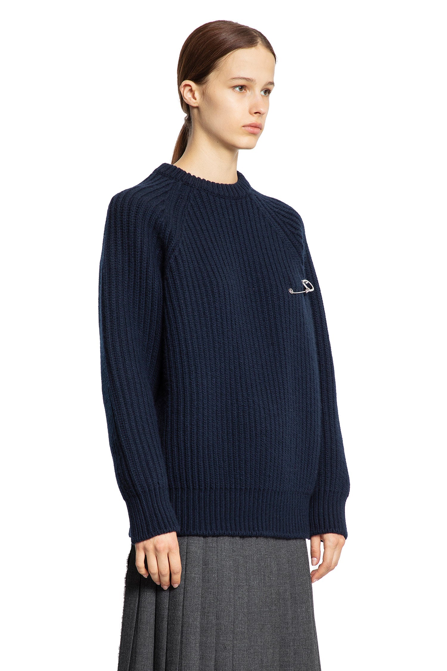 Wool Cashmere Sweater With Safety Pin Prada оригінал – Купити в Україні – детальний вид