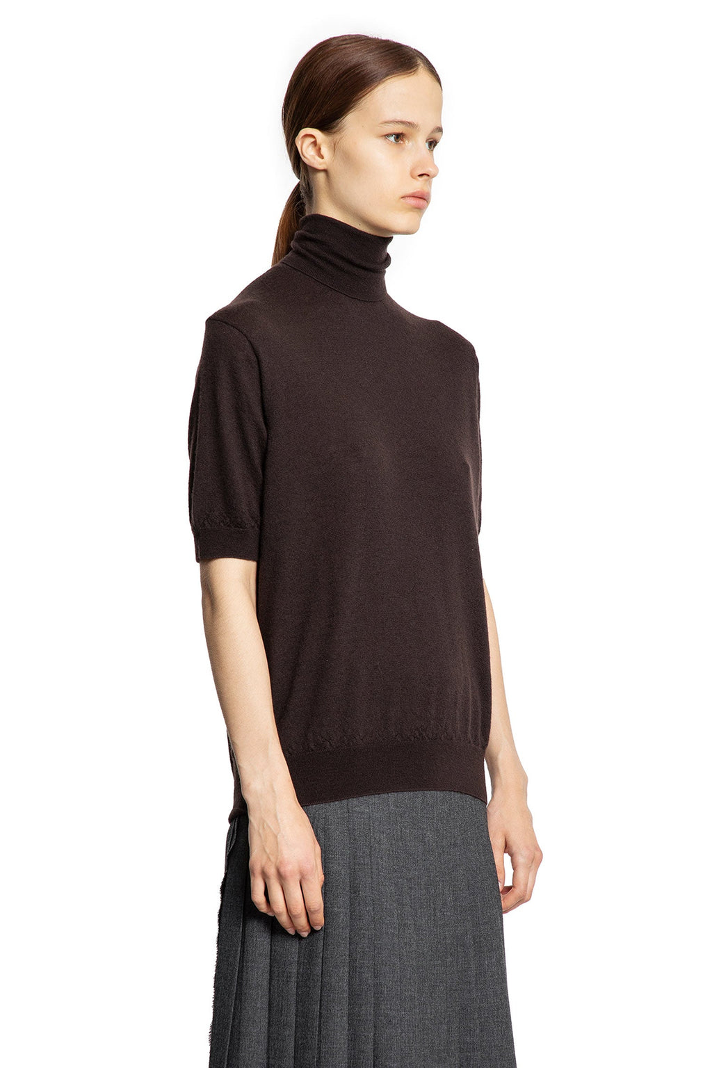 Cashmere Short Sleeve Turtleneck Prada оригінал – Купити в Україні – детальний вид