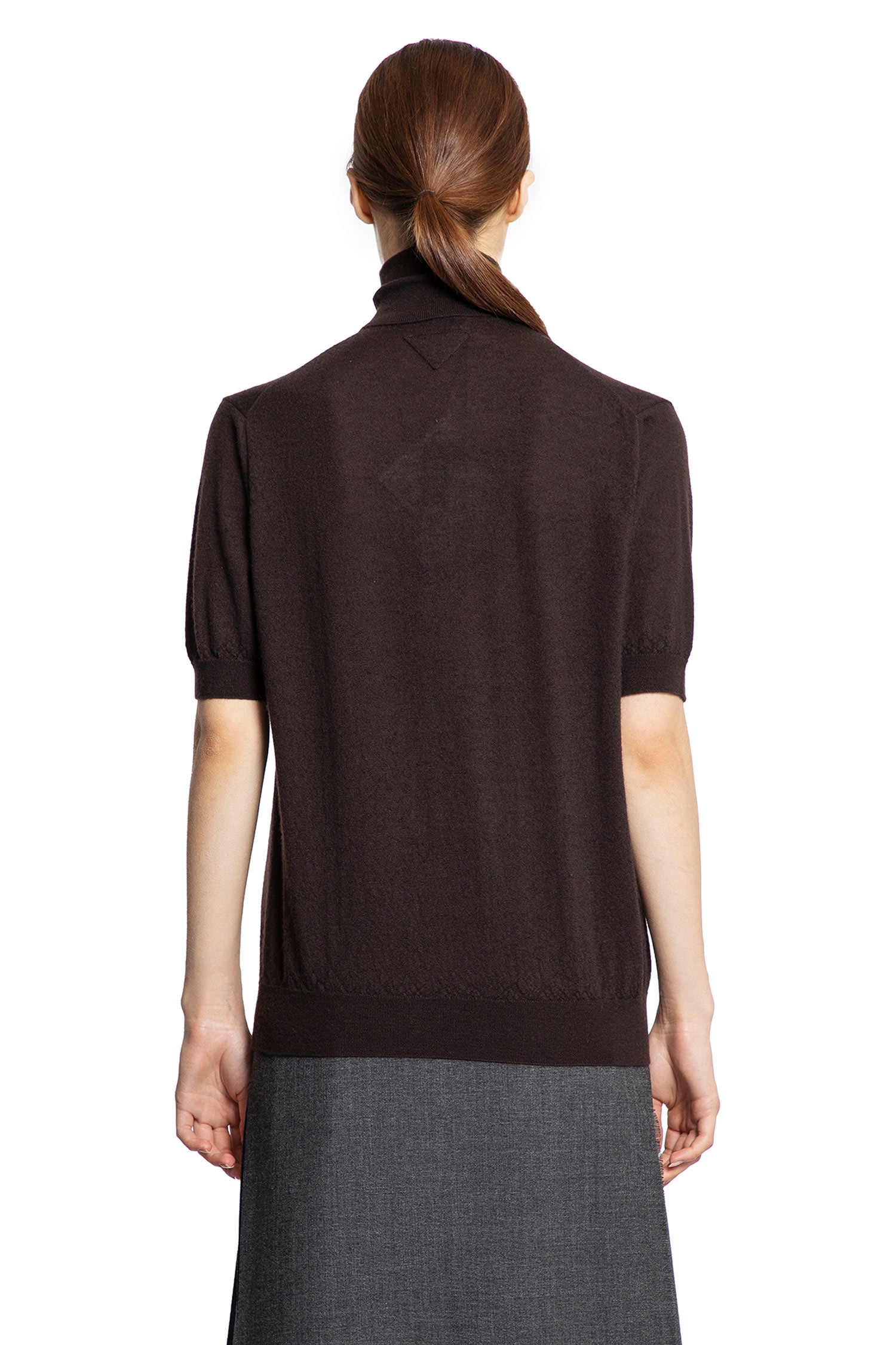Cashmere Short Sleeve Turtleneck Prada оригінал – Купити в Україні – збільшений вид