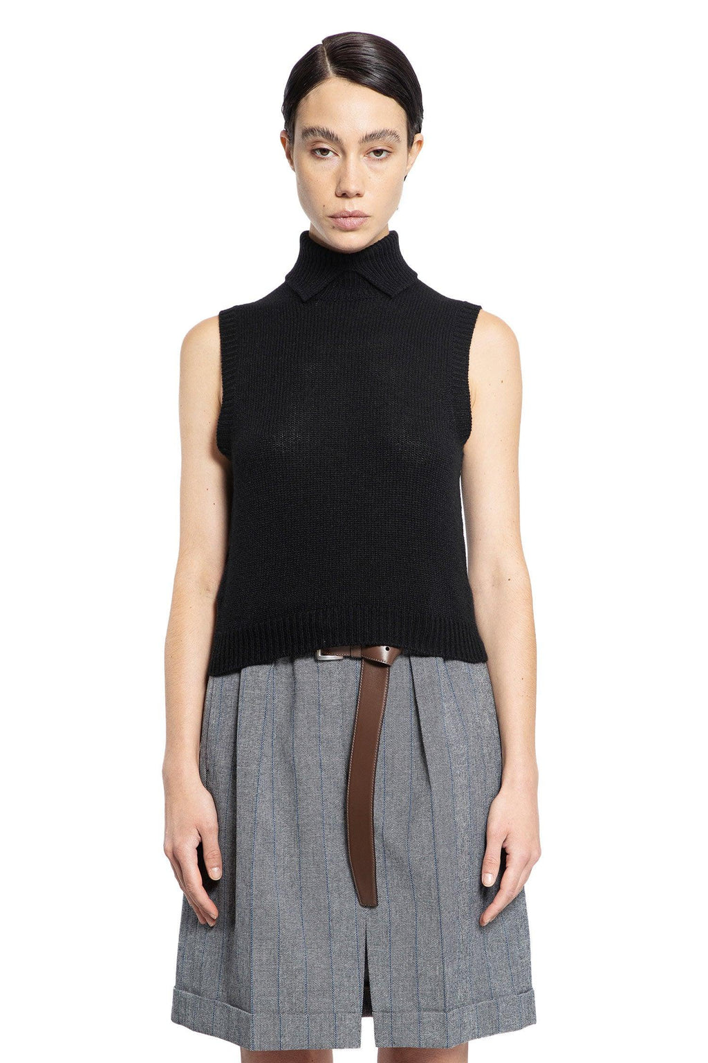 Cashmere Turtleneck Vest Prada – Гарантія оригінальності – вид ззаду