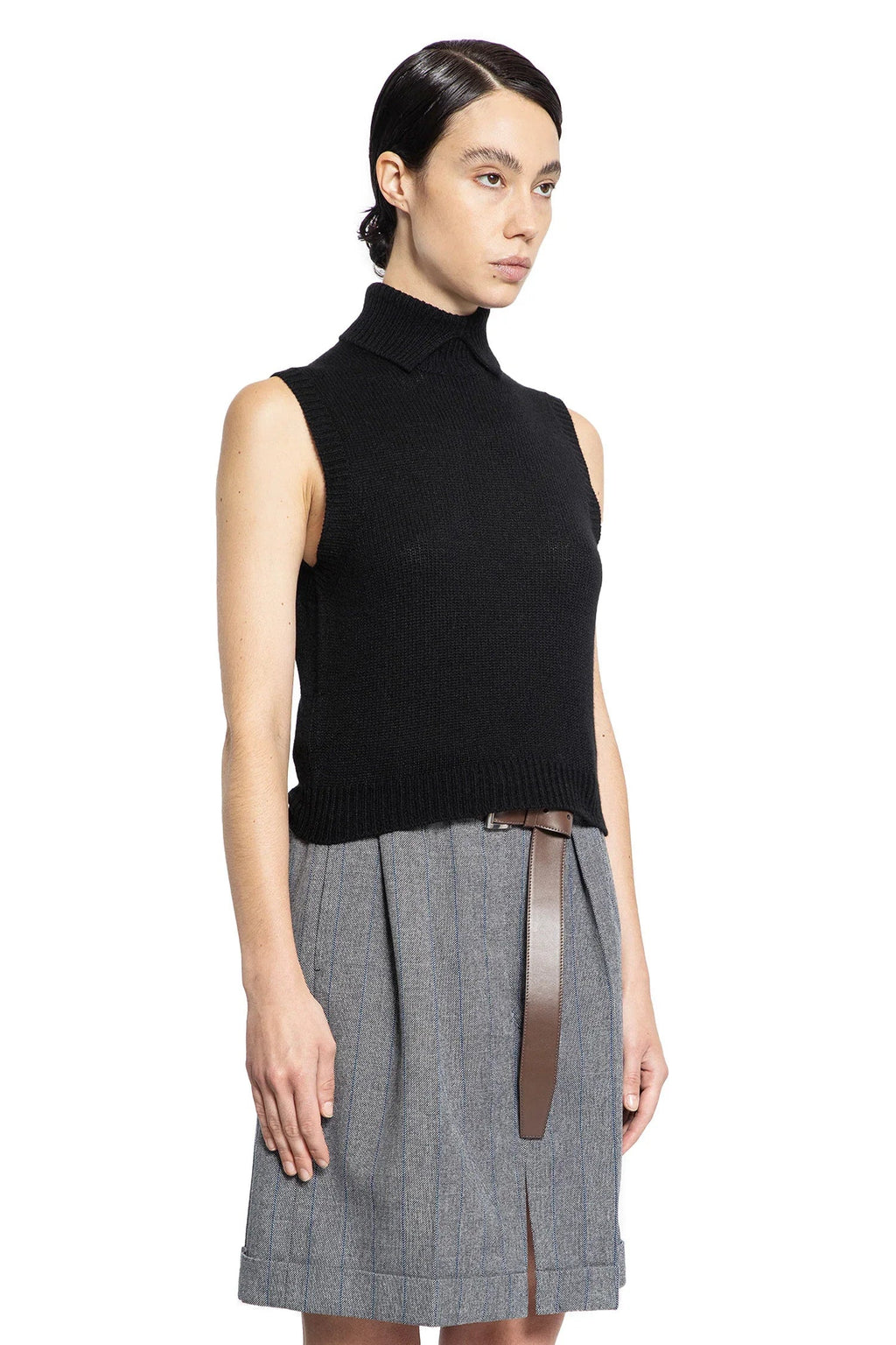 Cashmere Turtleneck Vest Prada – Гарантія оригінальності – детальний вид