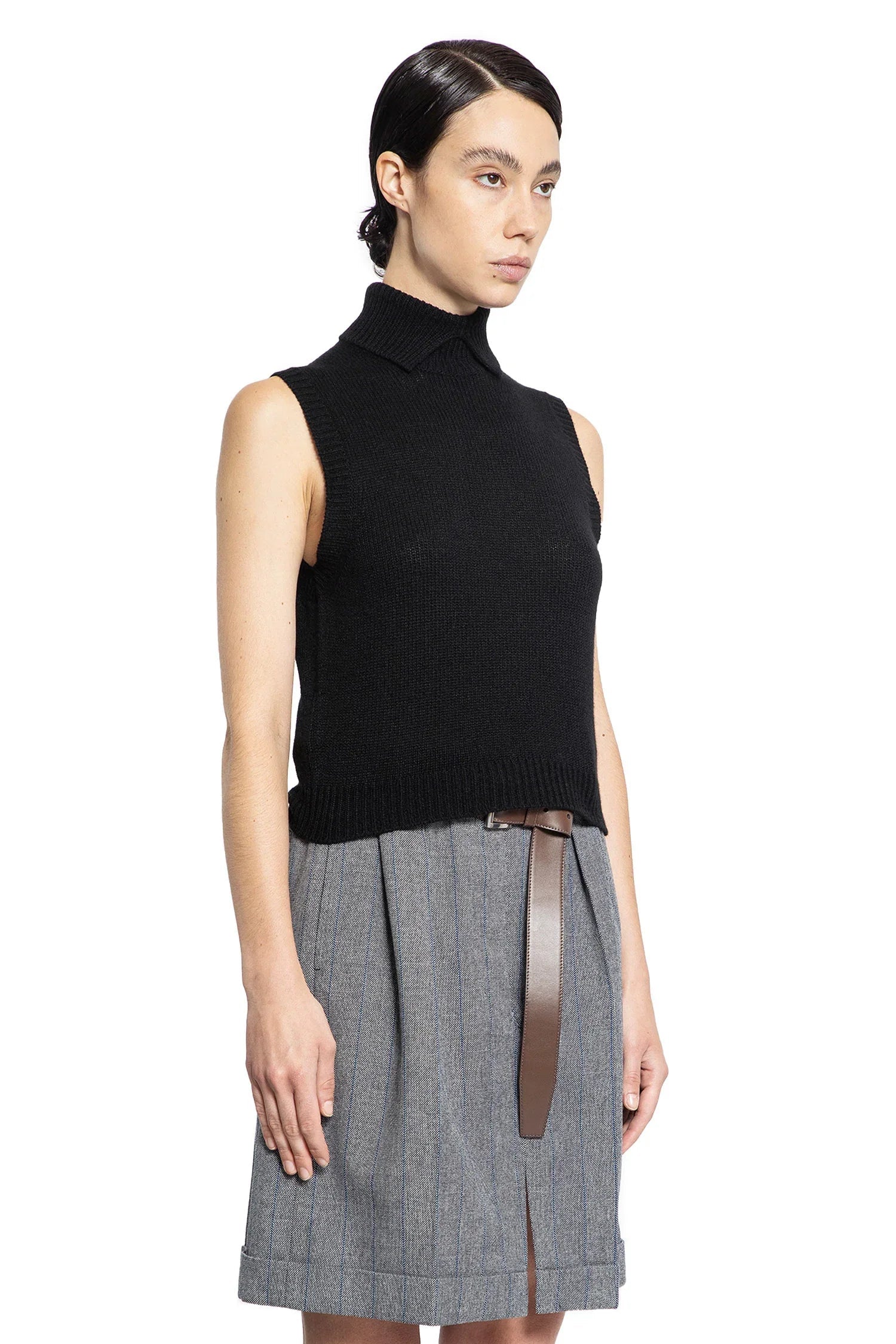 Cashmere Turtleneck Vest Prada – Гарантія оригінальності – детальний вид