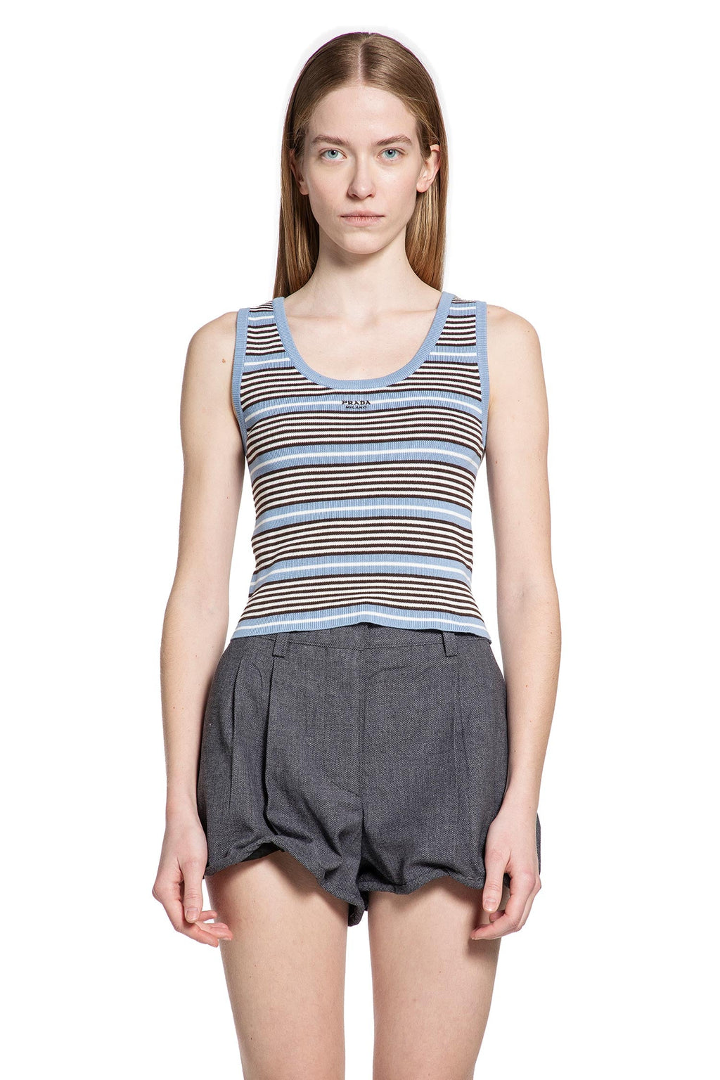 Striped Tank Top Prada – Гарантія оригінальності – вид ззаду