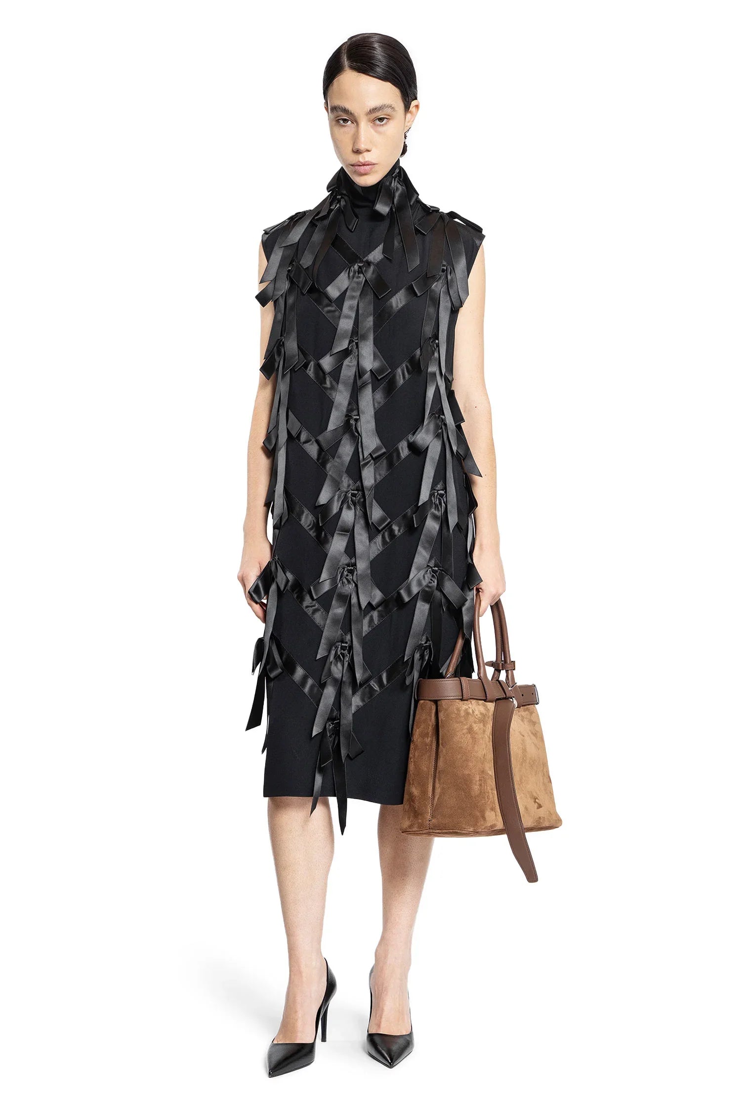 Sablé Dress With Bows Prada – Гарантія оригінальності – боковий вид