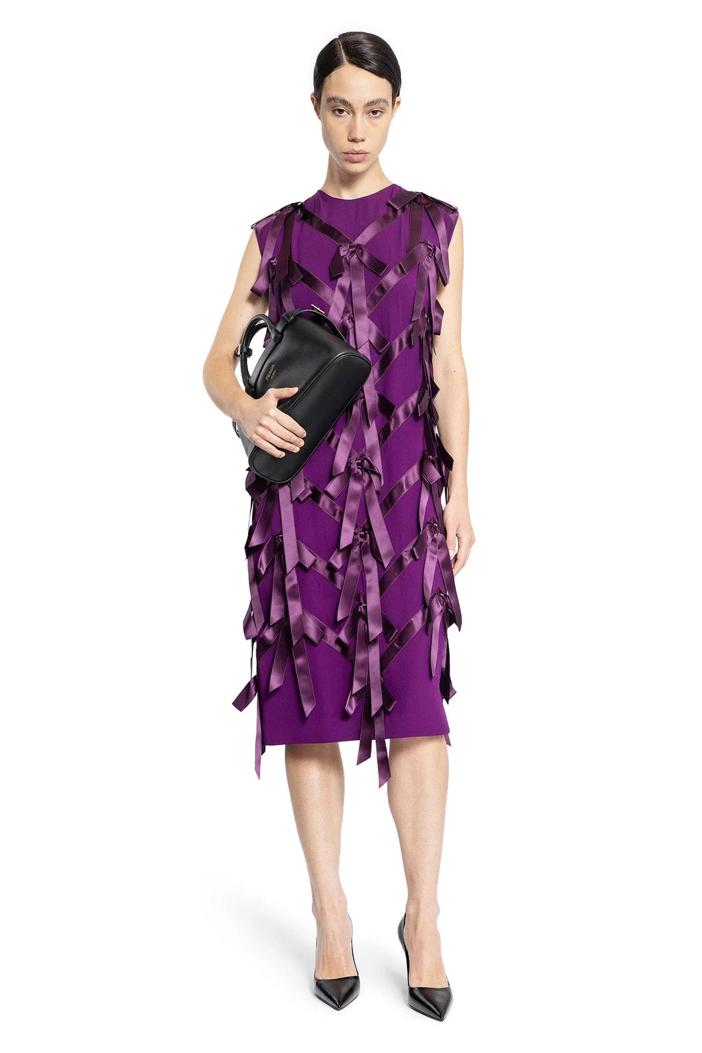 Sablé Dress With Bows Prada – Гарантія оригінальності – боковий вид