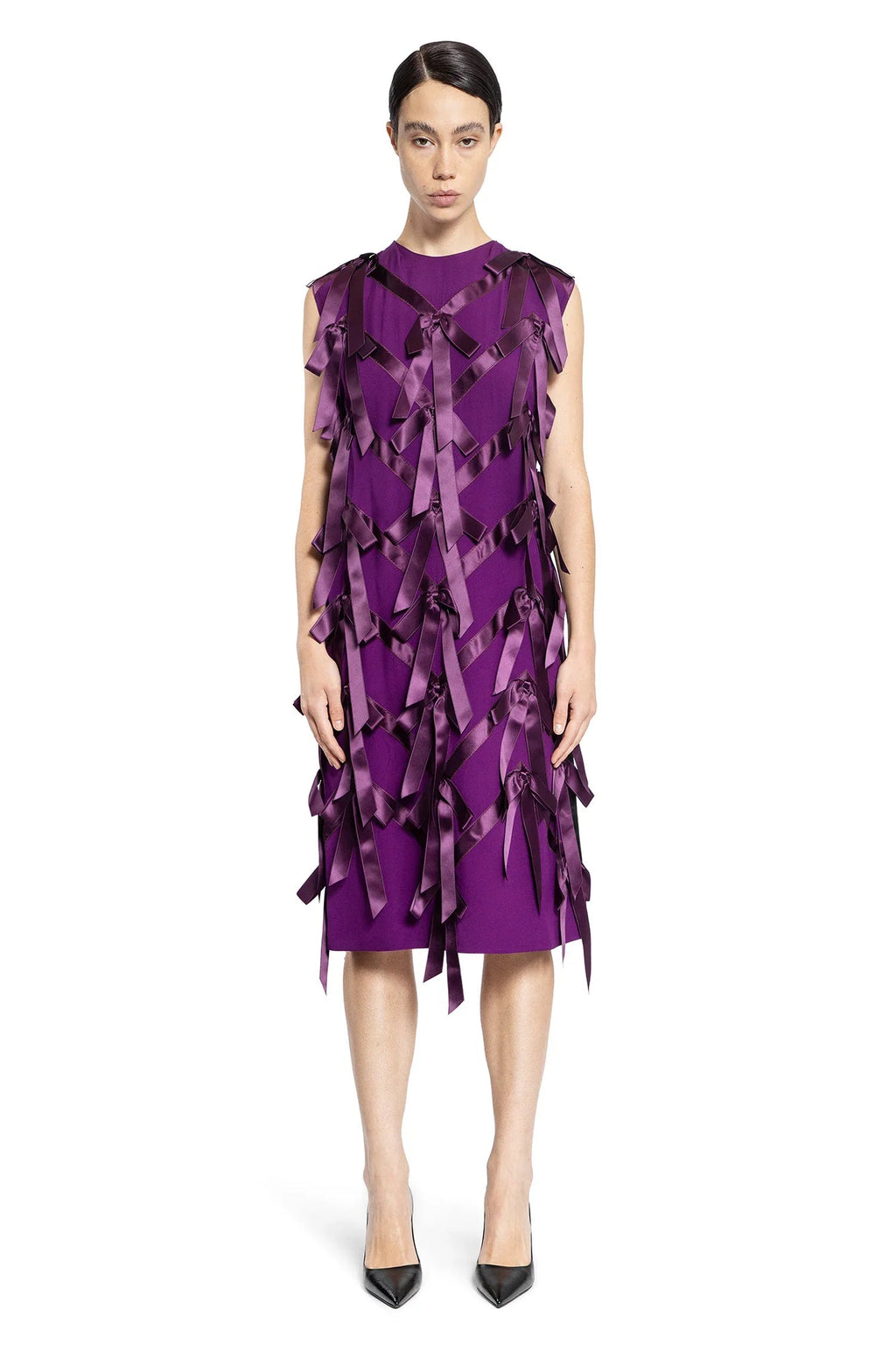 Sablé Dress With Bows Prada – Гарантія оригінальності – вид ззаду