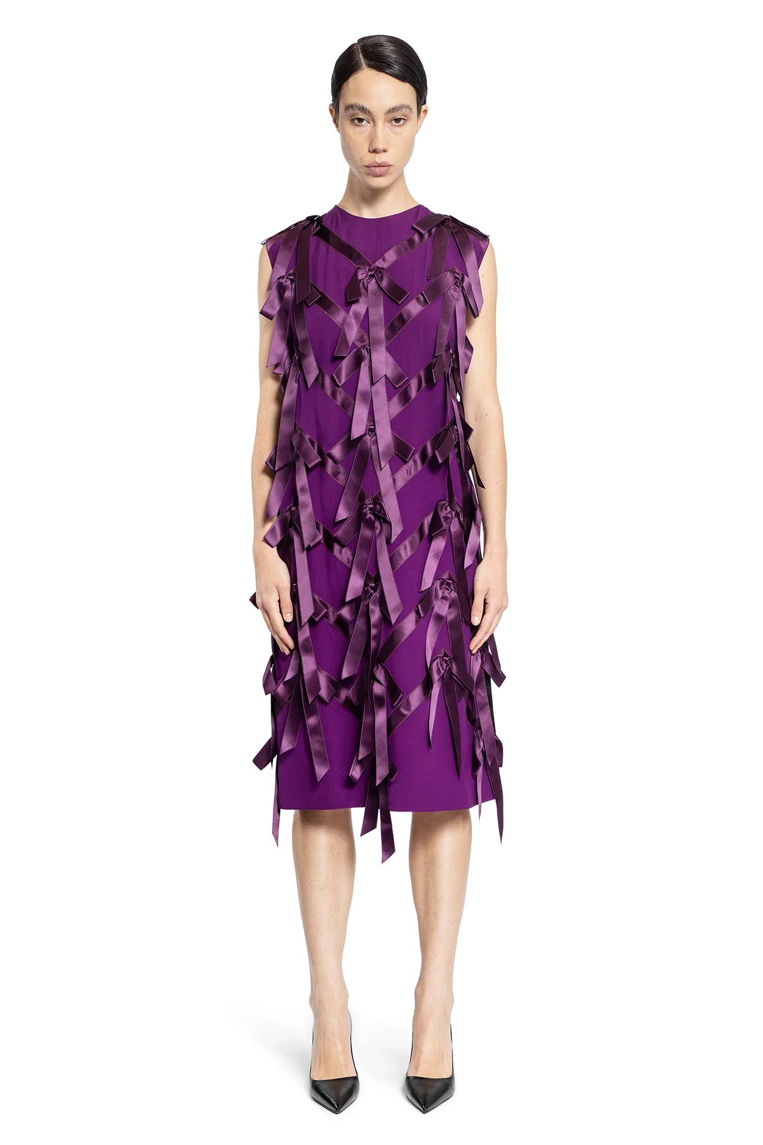 Sablé Dress With Bows Prada – Гарантія оригінальності – вид ззаду