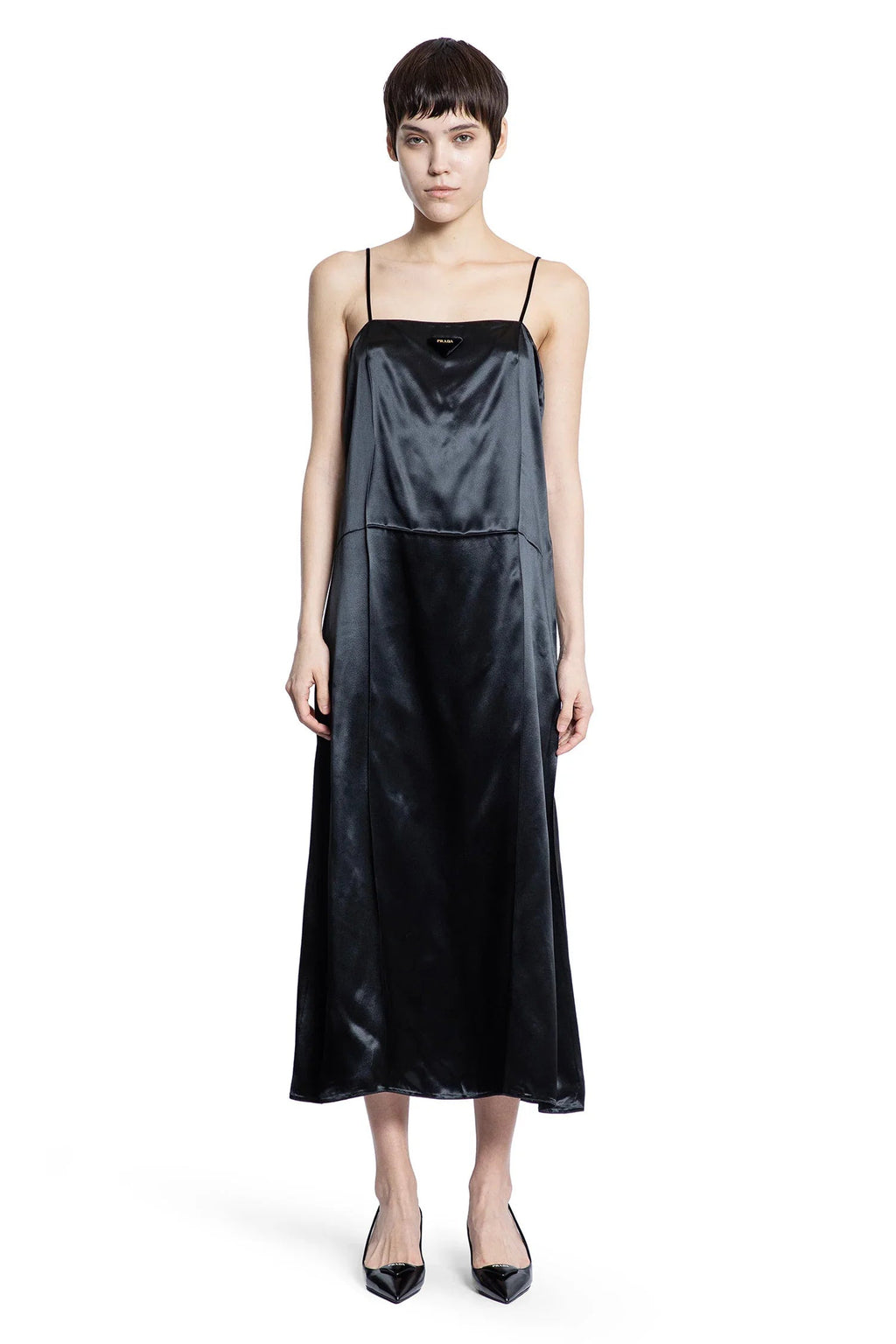 Satin Slip Dress Prada оригінал – Купити в Україні – боковий вид
