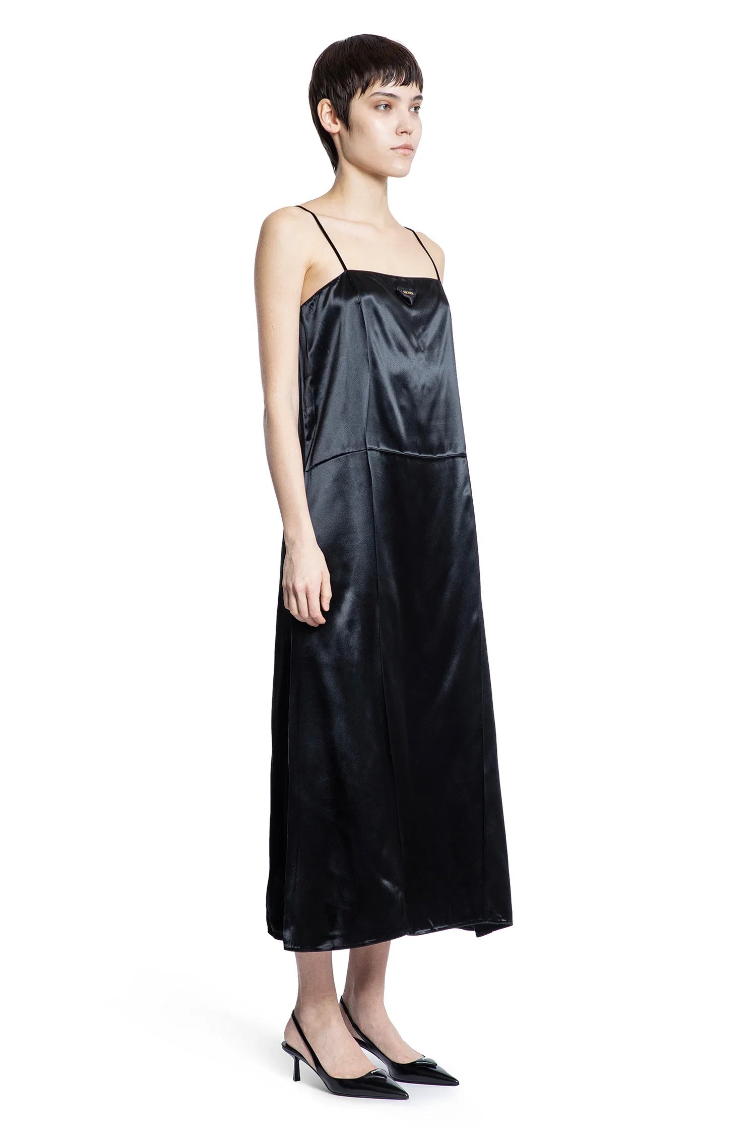 Abito sottoveste in raso - PRADA