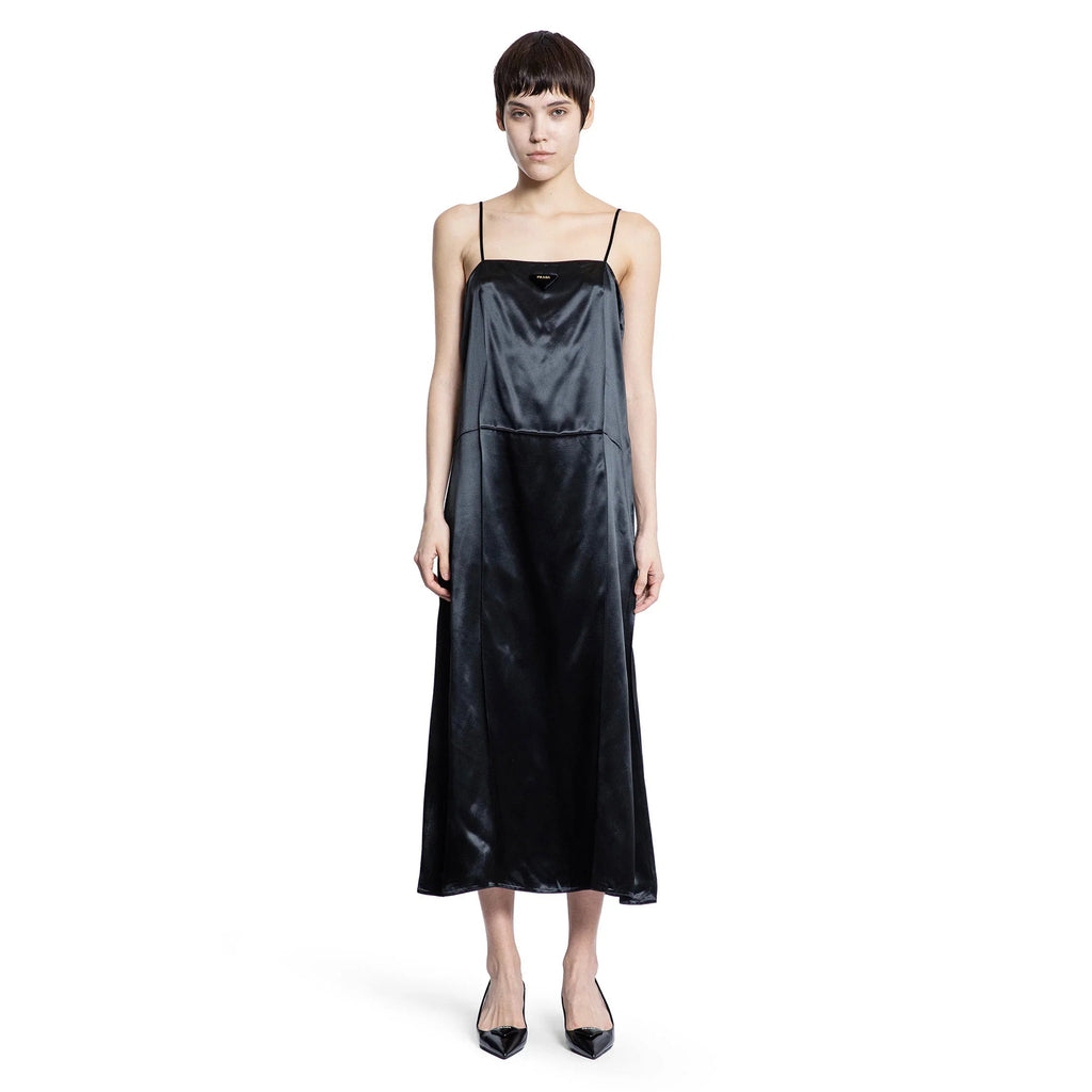 Abito sottoveste in raso - PRADA