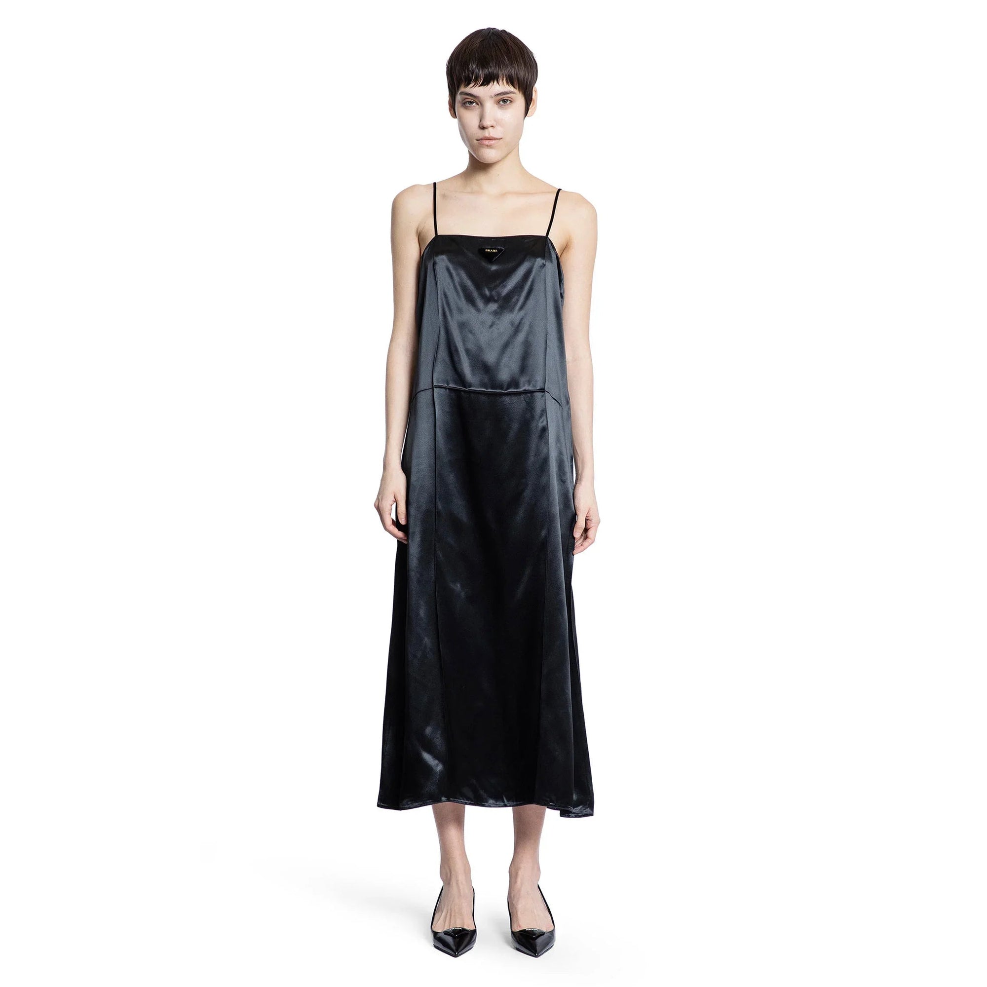 Abito sottoveste in raso - PRADA