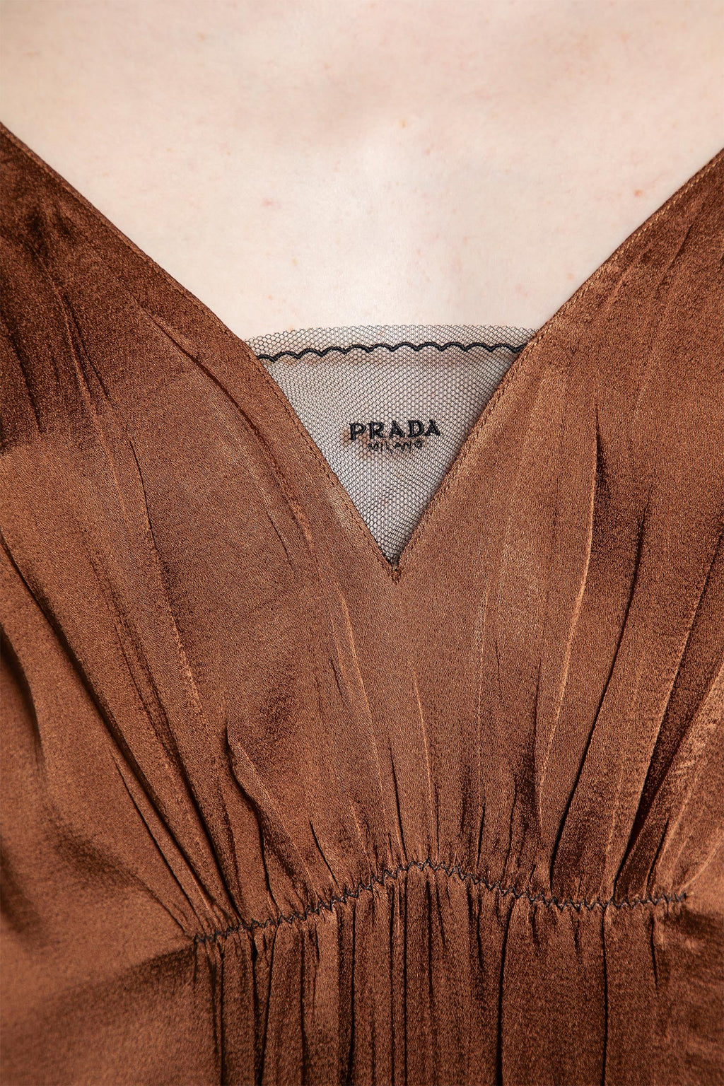 Crepe Satin Dress Prada оригінал – Купити в Україні – збільшений вид