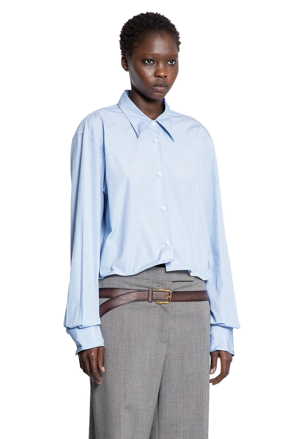 Ruffled Cotton Shirt Prada оригінал – Купити в Україні – детальний вид