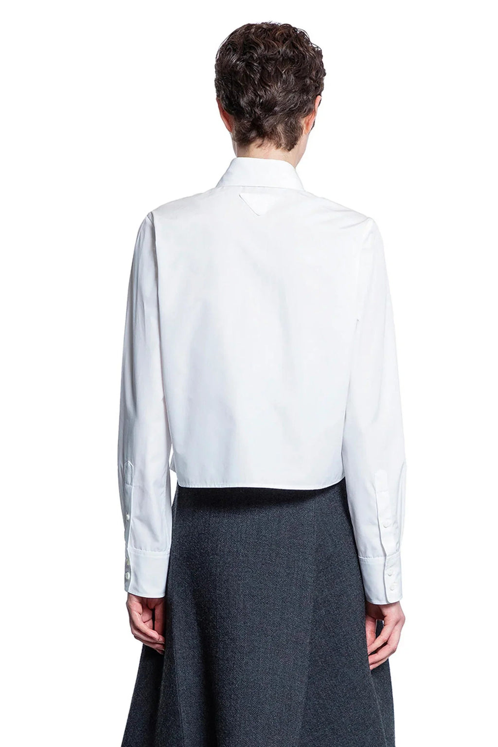 Embroidered Poplin Shirt Prada – Гарантія оригінальності – детальний вид