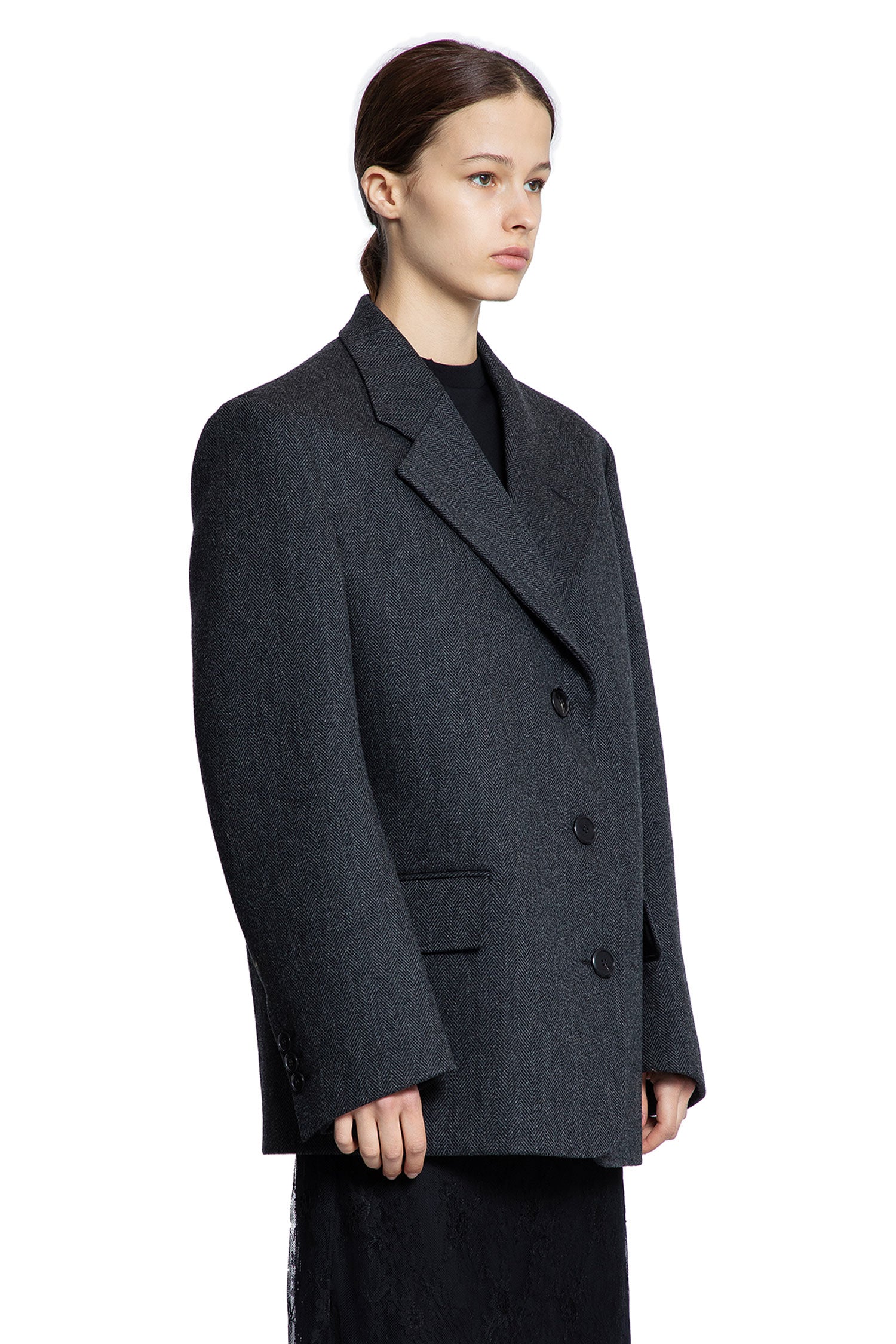 Chevron Wool Blazer Prada оригінал – Купити в Україні – детальний вид
