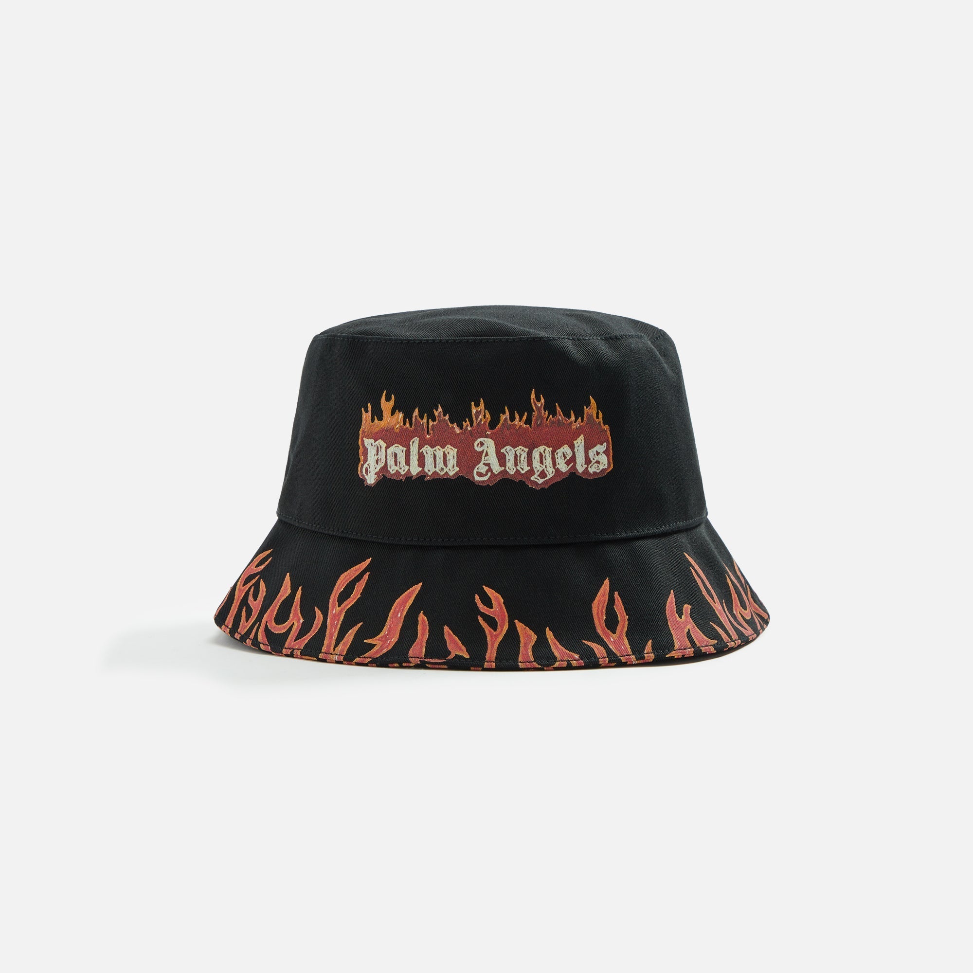 Burning Bucket Hat Black Red Palm angels оригінал – Купити в Україні – боковий вид