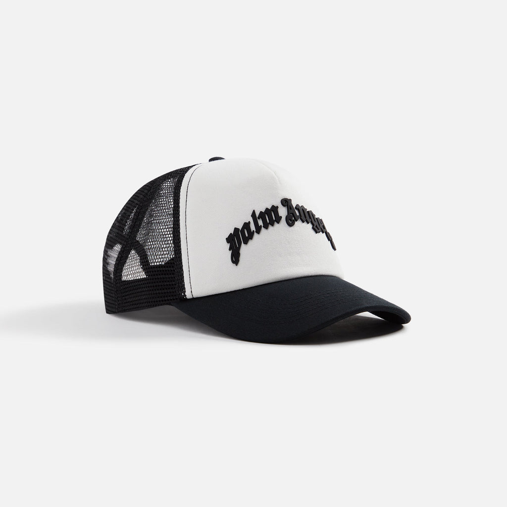 Curved Logo Mesh Cap Black Palm angels – Гарантія оригінальності – вид ззаду