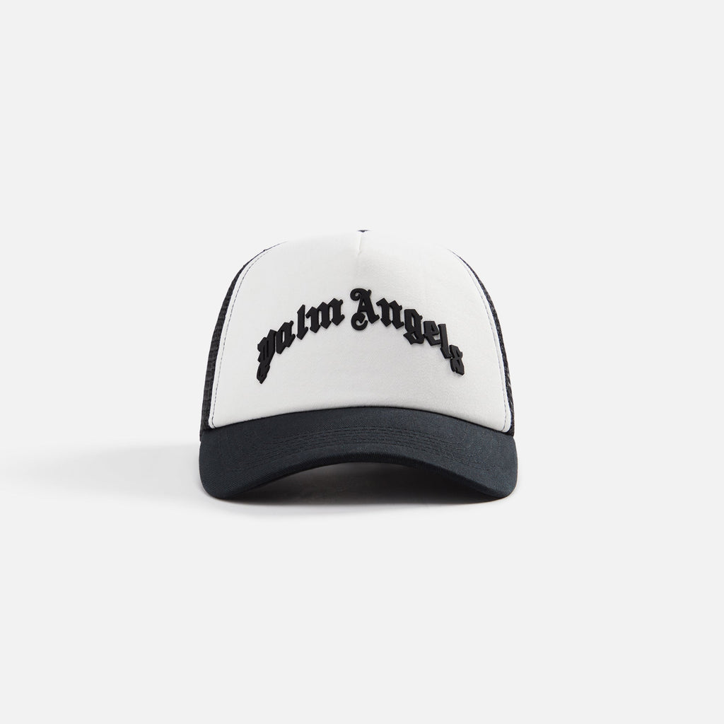 Curved Logo Mesh Cap Black Palm angels – Гарантія оригінальності – боковий вид