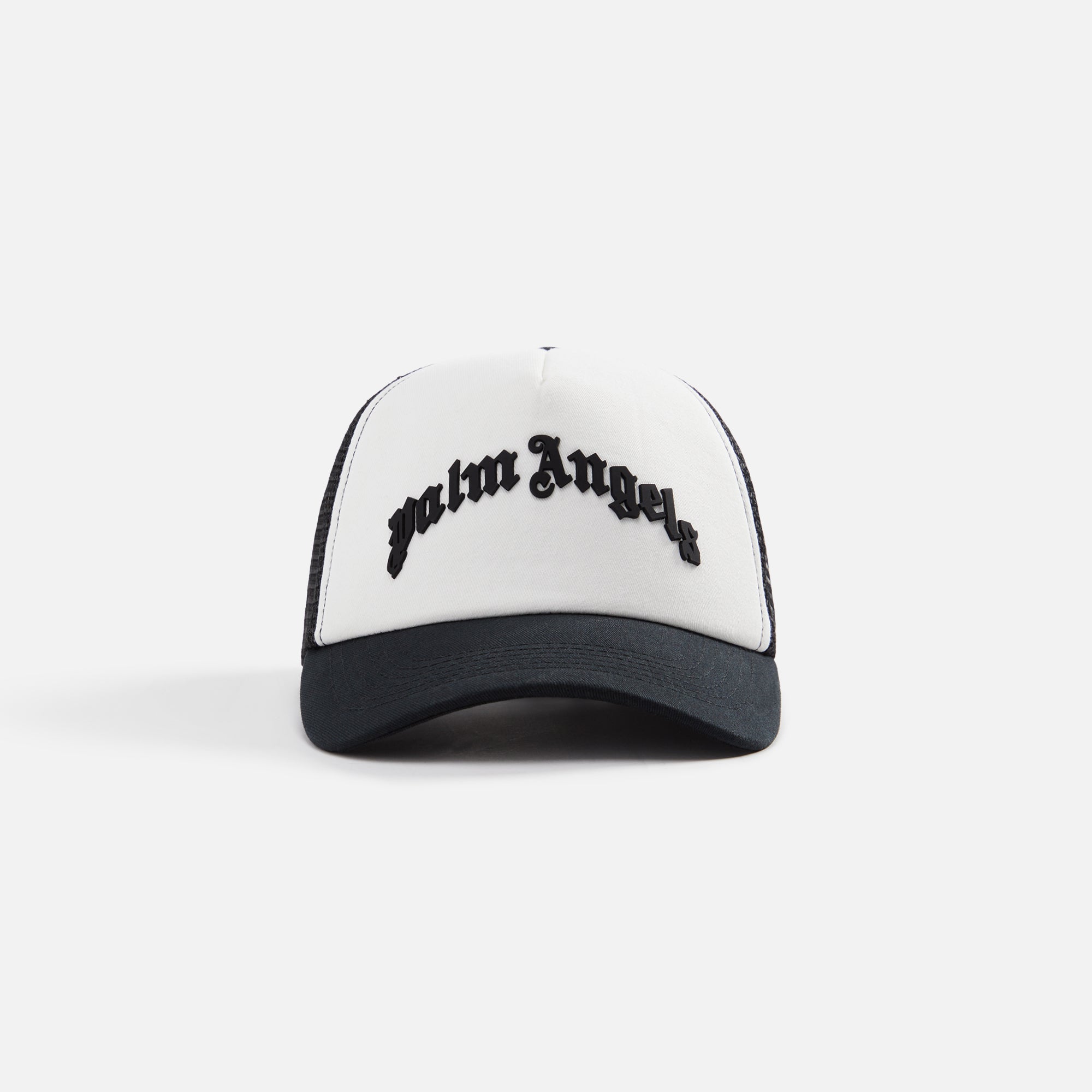 Curved Logo Mesh Cap Black Palm angels – Гарантія оригінальності – боковий вид
