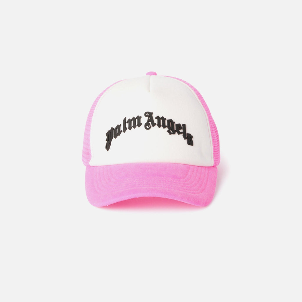 Curved Logo Mesh Cap Fuchsia Palm angels – Гарантія оригінальності – боковий вид