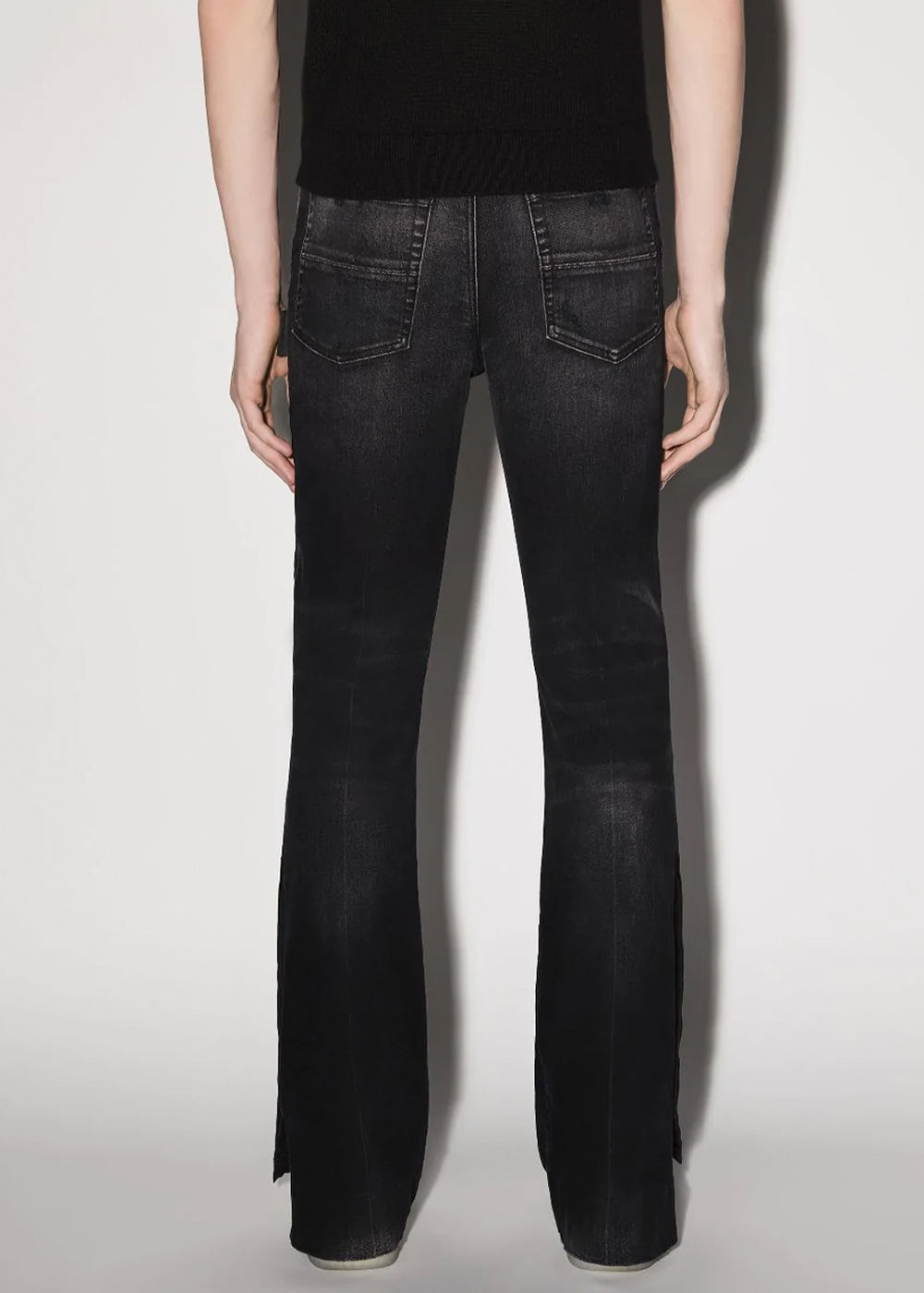 Оригінальна Aged Black Stack Flair Jeans Amiri – детальний вид