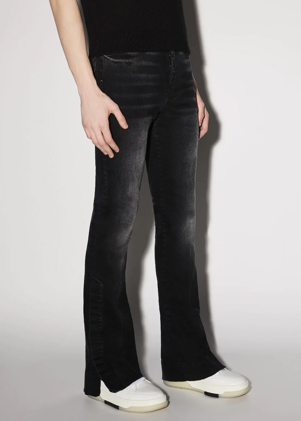 Оригінальна Aged Black Stack Flair Jeans Amiri – збільшений вид