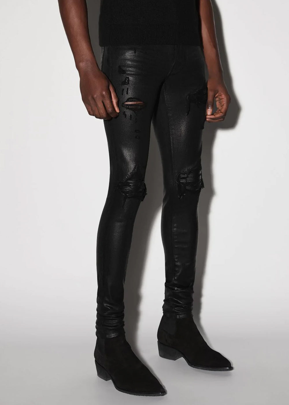 Оригінальна Black Coated Mx1 Jeans Amiri – збільшений вид