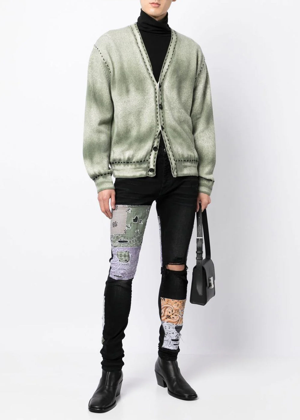 Green Pigment Spray Cardigan Amiri оригінал – Купити в Україні – збільшений вид