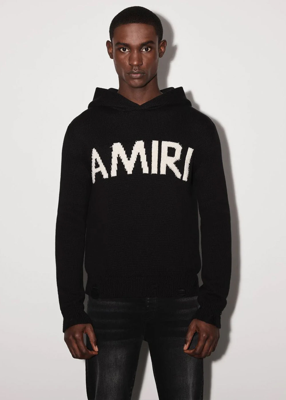 Black Eyelash Logo Hoodie Amiri – Гарантія оригінальності – вид ззаду