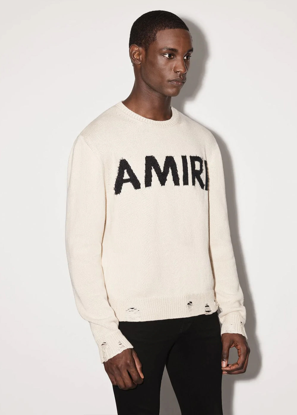 Оригінальна Alabaster Eyelash Logo Sweater Amiri – збільшений вид