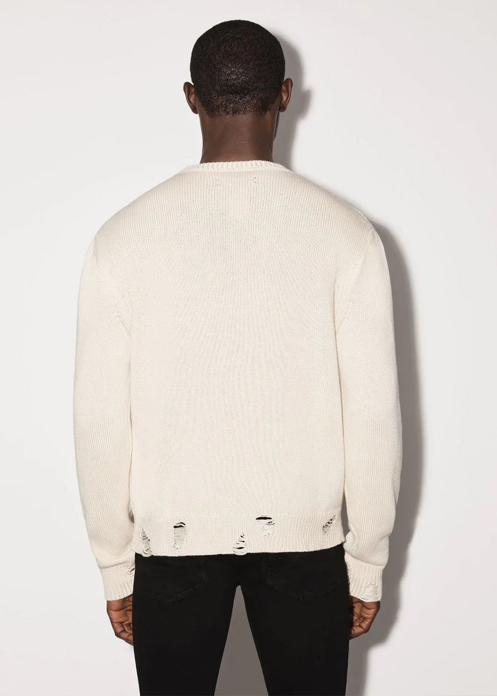 Оригінальна Alabaster Eyelash Logo Sweater Amiri – детальний вид