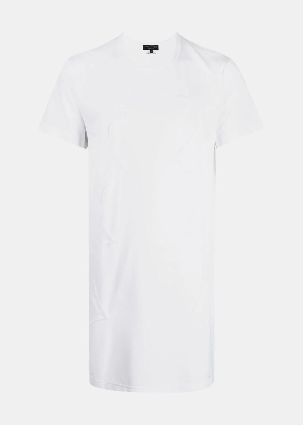 White Back Print T-Shirt Comme des garcons – Гарантія оригінальності – боковий вид