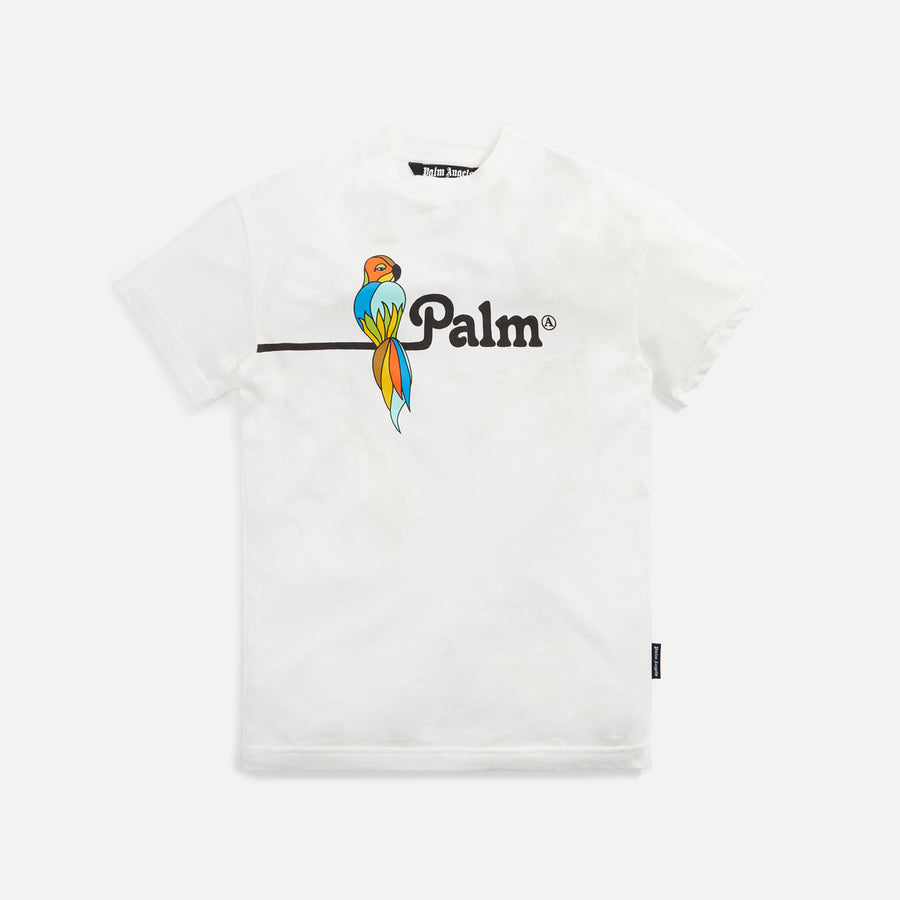 Оригінальна Parrot Vintage Tee White Palm angels – боковий вид