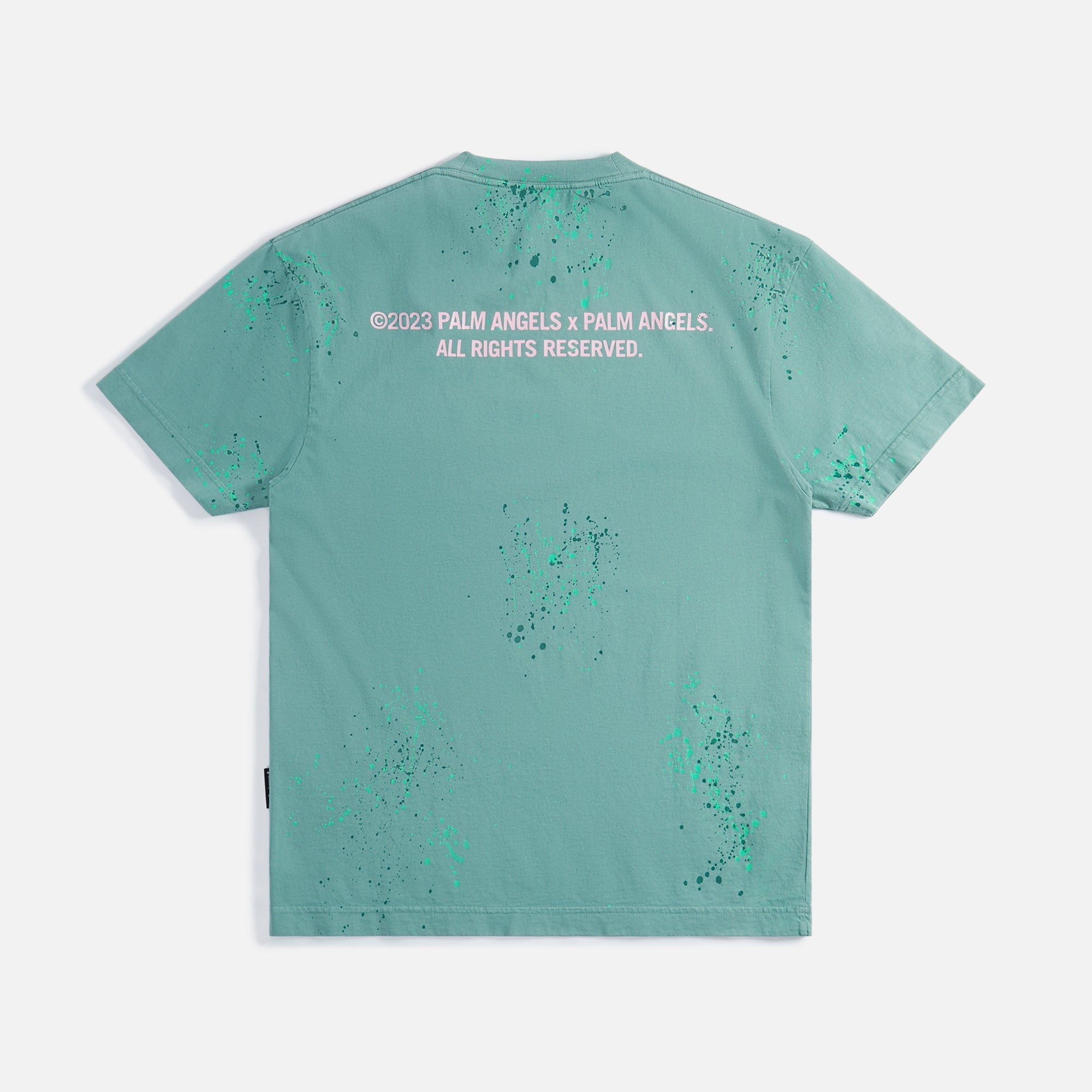 Pxp Painted Classic Tee Green Palm angels оригінал – Купити в Україні – вид ззаду