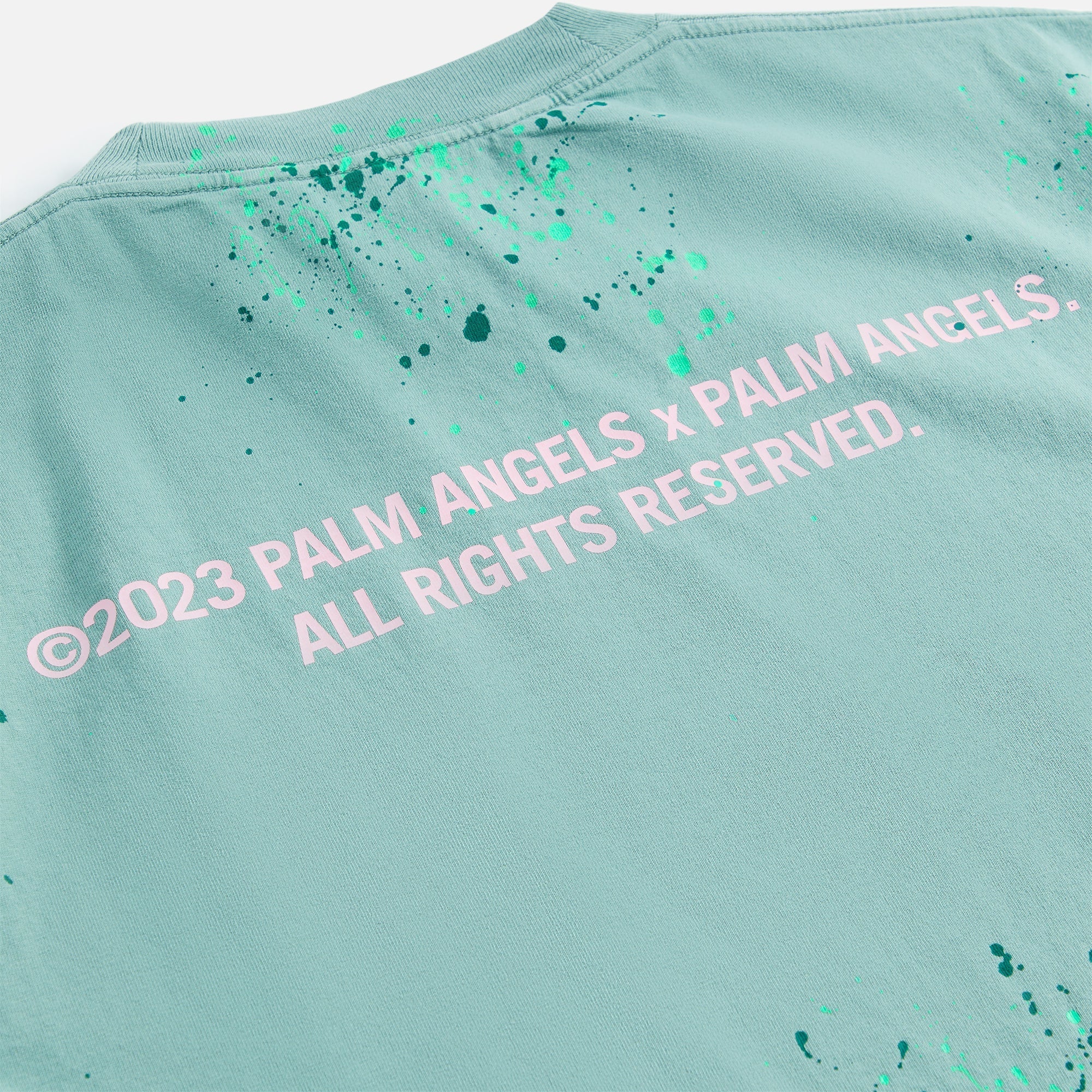 Pxp Painted Classic Tee Green Palm angels оригінал – Купити в Україні – збільшений вид