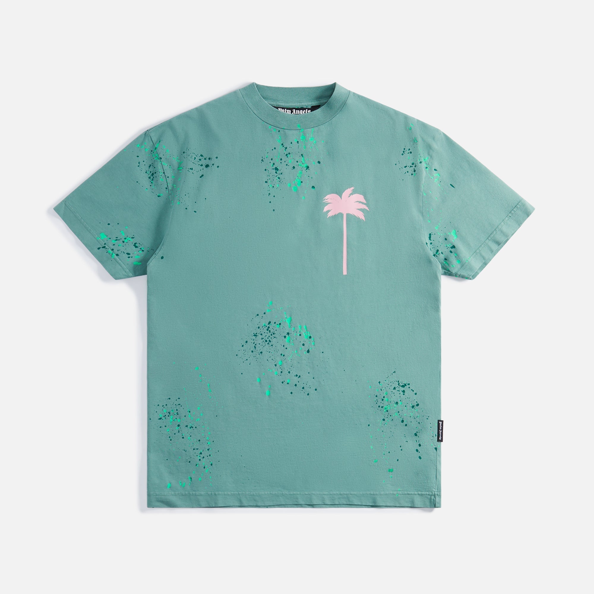 Pxp Painted Classic Tee Green Palm angels оригінал – Купити в Україні – боковий вид