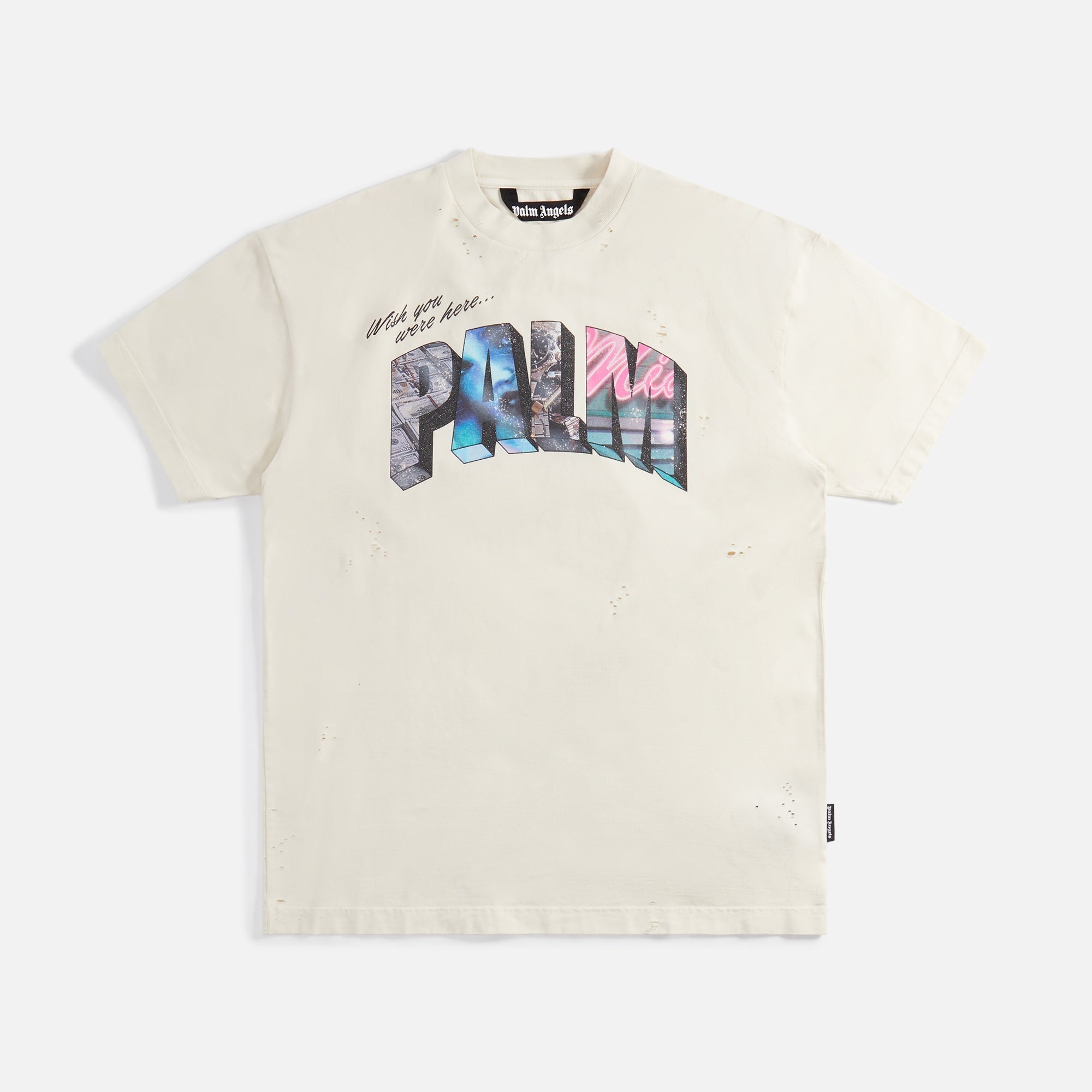 Palm Sign Vintage Tee White Palm angels – Гарантія оригінальності – боковий вид