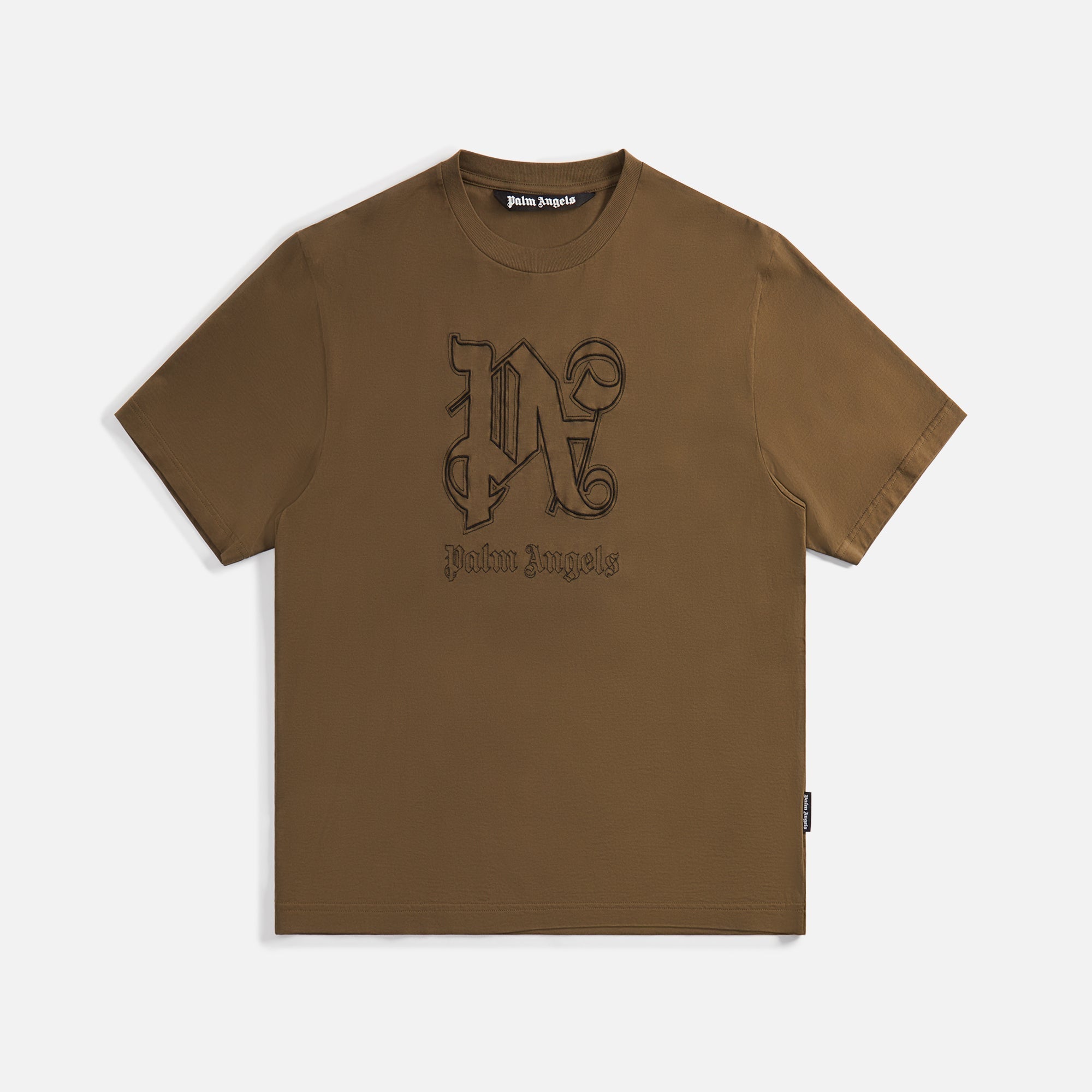 Оригінальна Monogram Statement Tee Brown Palm angels – боковий вид