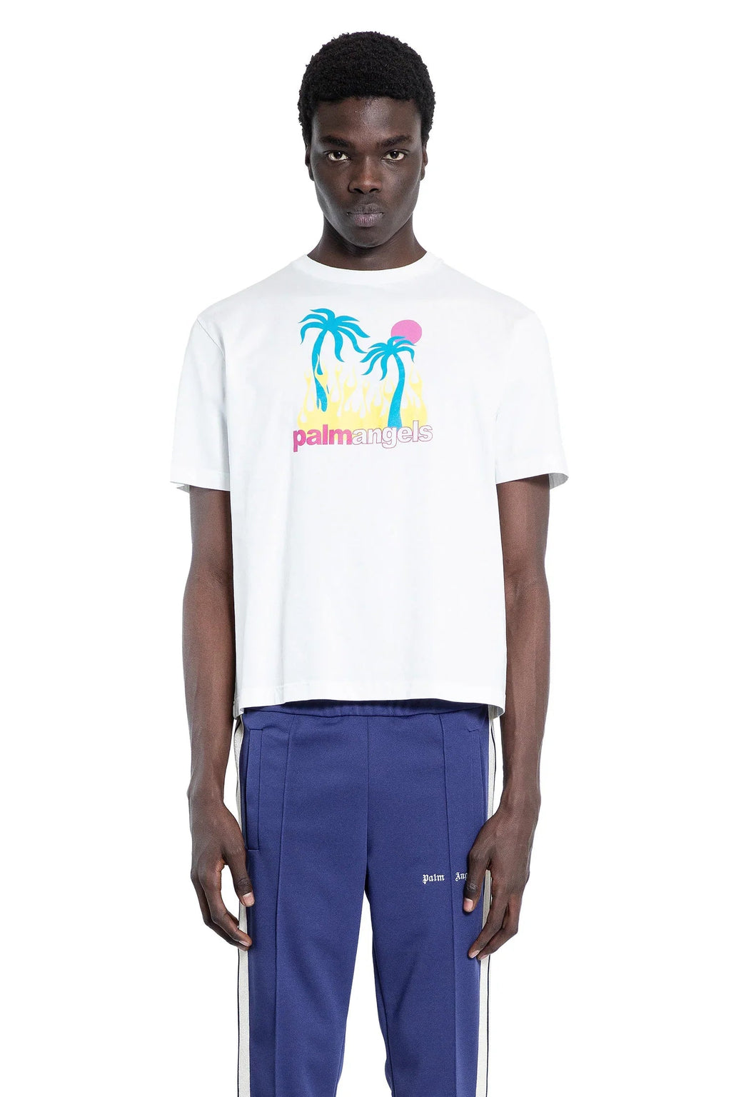 Оригінальна Burning Oasis Slim T-Shirt Palm angels – боковий вид