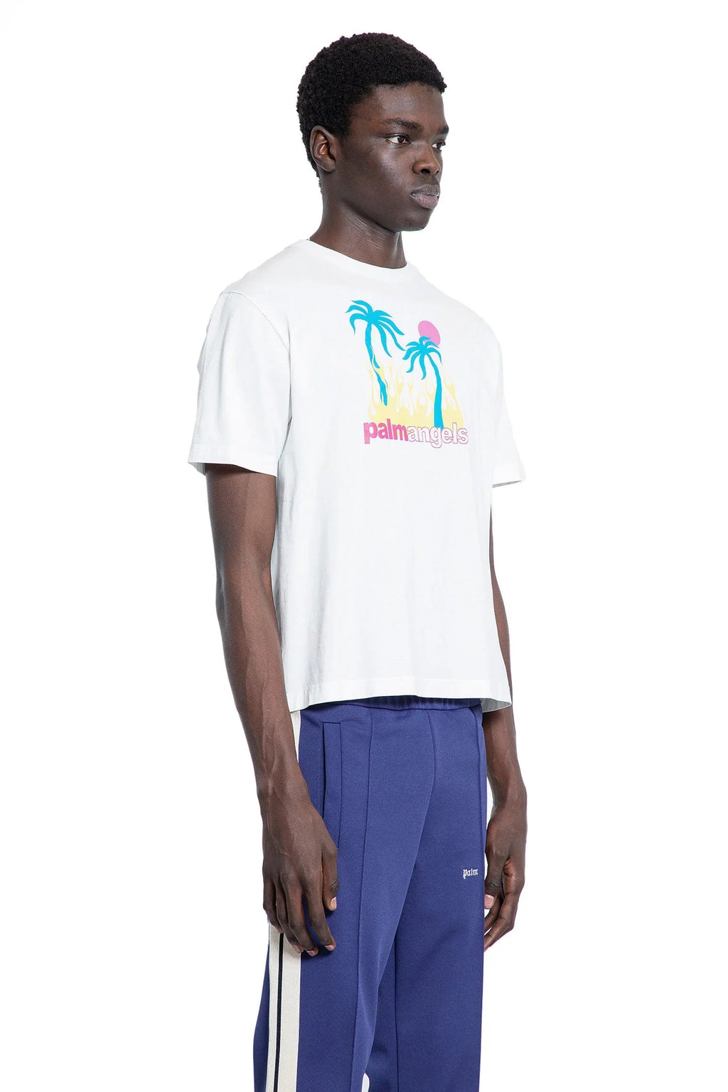 Оригінальна Burning Oasis Slim T-Shirt Palm angels – вид ззаду