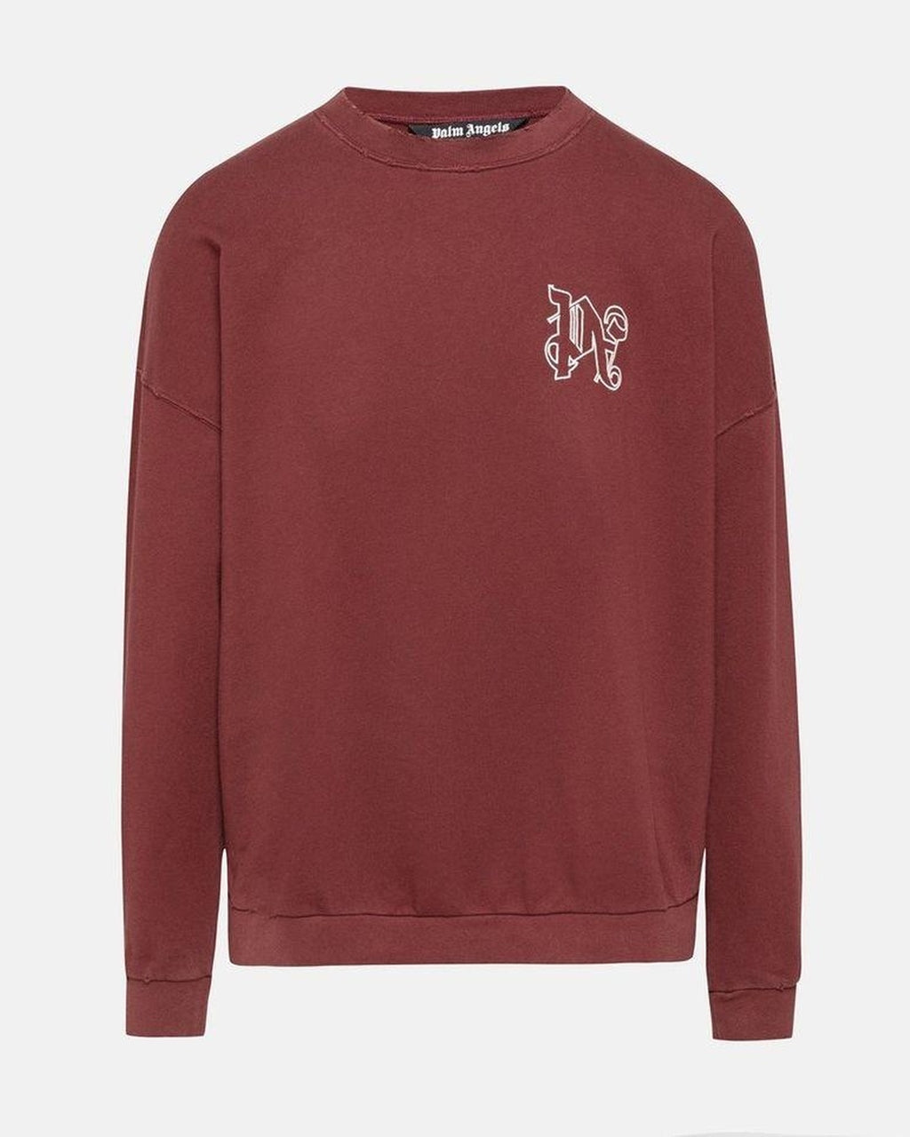 Monogram Red Sweatshirt Palm angels оригінал – Купити в Україні – боковий вид