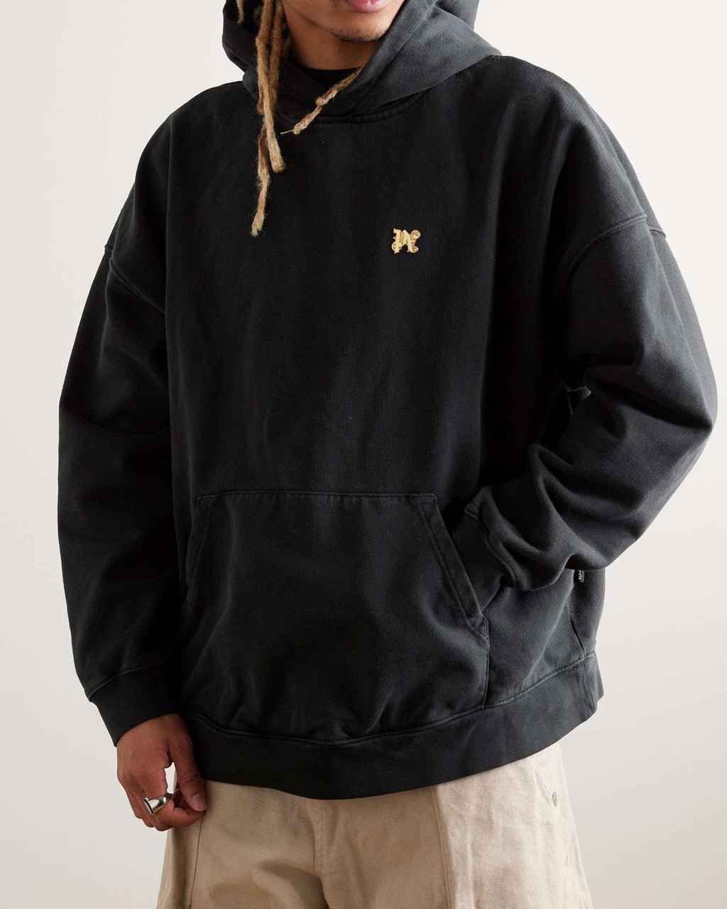 Burning Monogram Hoodie Palm angels оригінал – Купити в Україні – вид ззаду