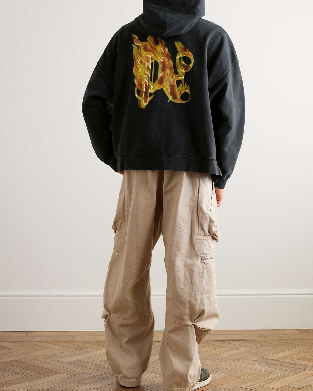 Burning Monogram Hoodie Palm angels оригінал – Купити в Україні – детальний вид - PALM ANGELS