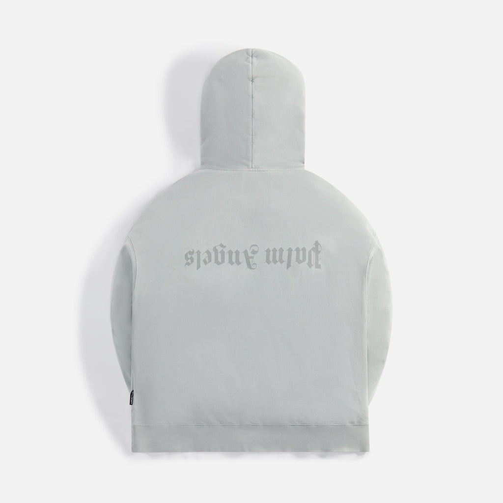 Gd Reverse Logo Zipped Hoodie Light Grey Palm angels – Гарантія оригінальності – вид ззаду