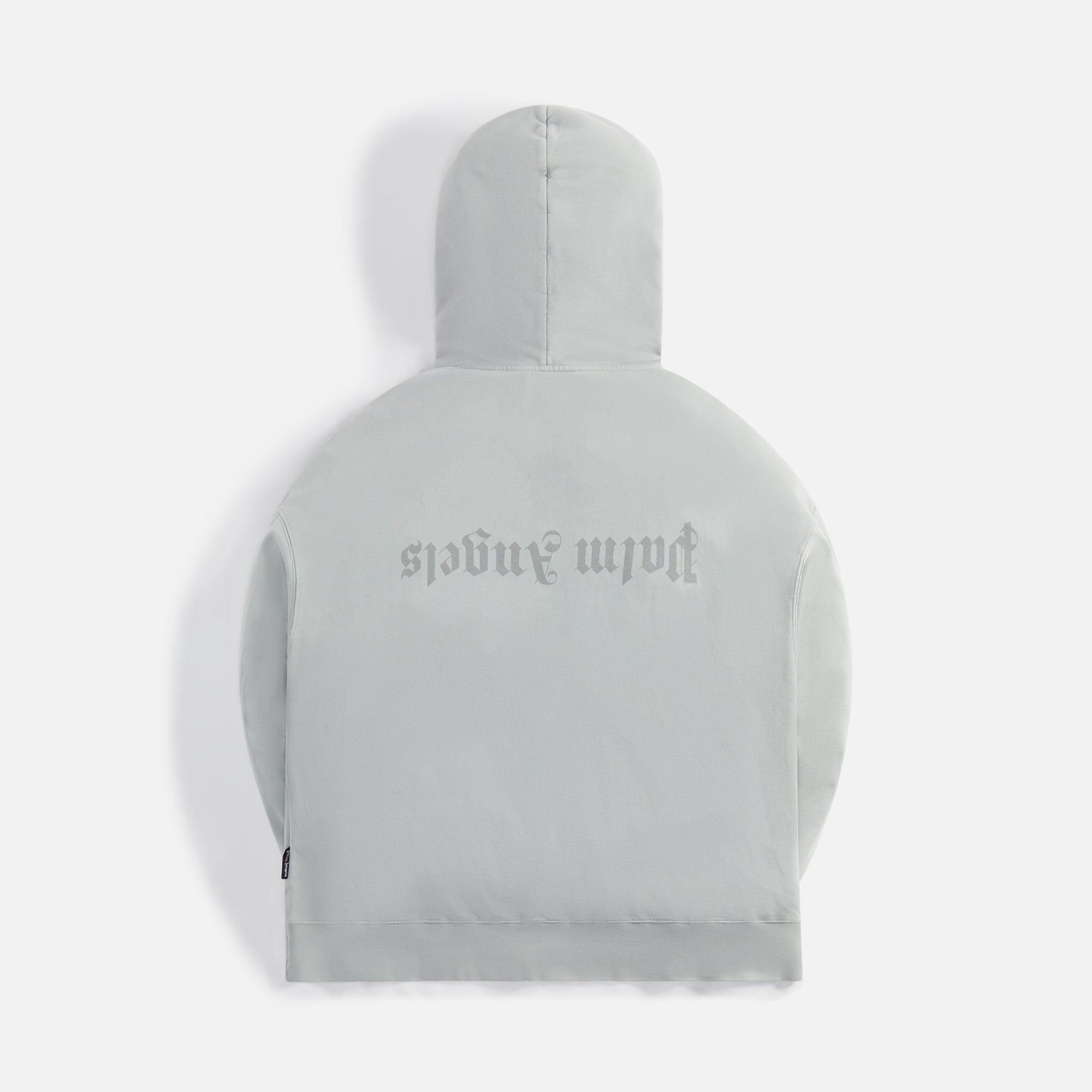 Gd Reverse Logo Zipped Hoodie Light Grey Palm angels – Гарантія оригінальності – вид ззаду