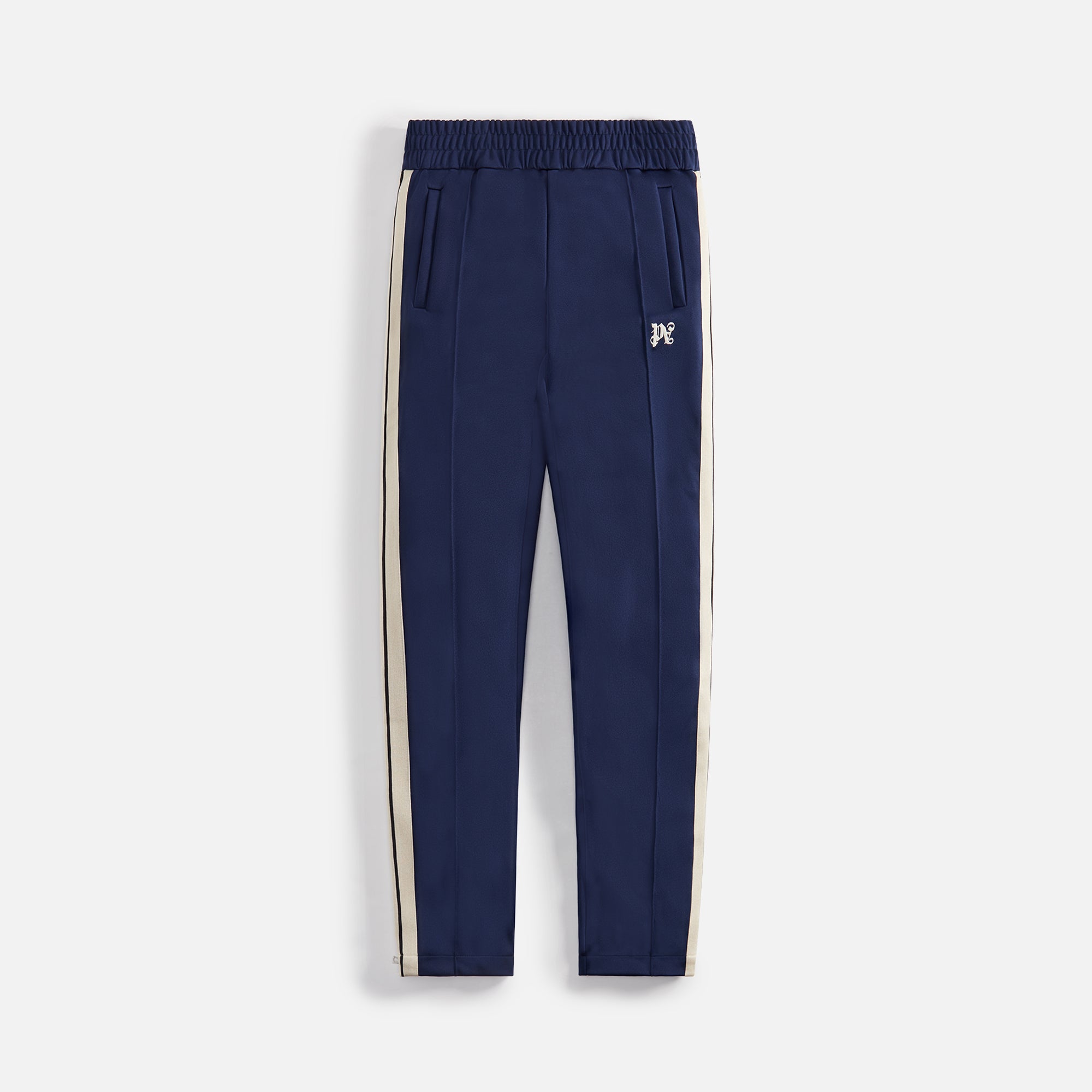 Оригінальна Monogram Track Pants Navy Blue Palm angels – боковий вид