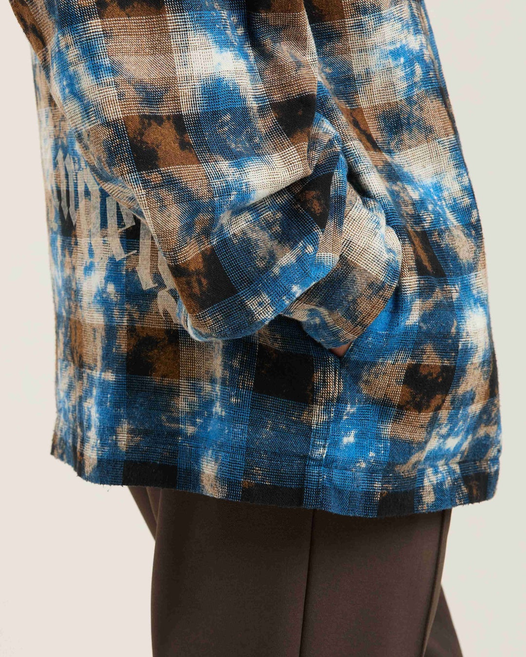 Curved Logo Check Shirt Palm angels оригінал – Купити в Україні – детальний вид - PALM ANGELS