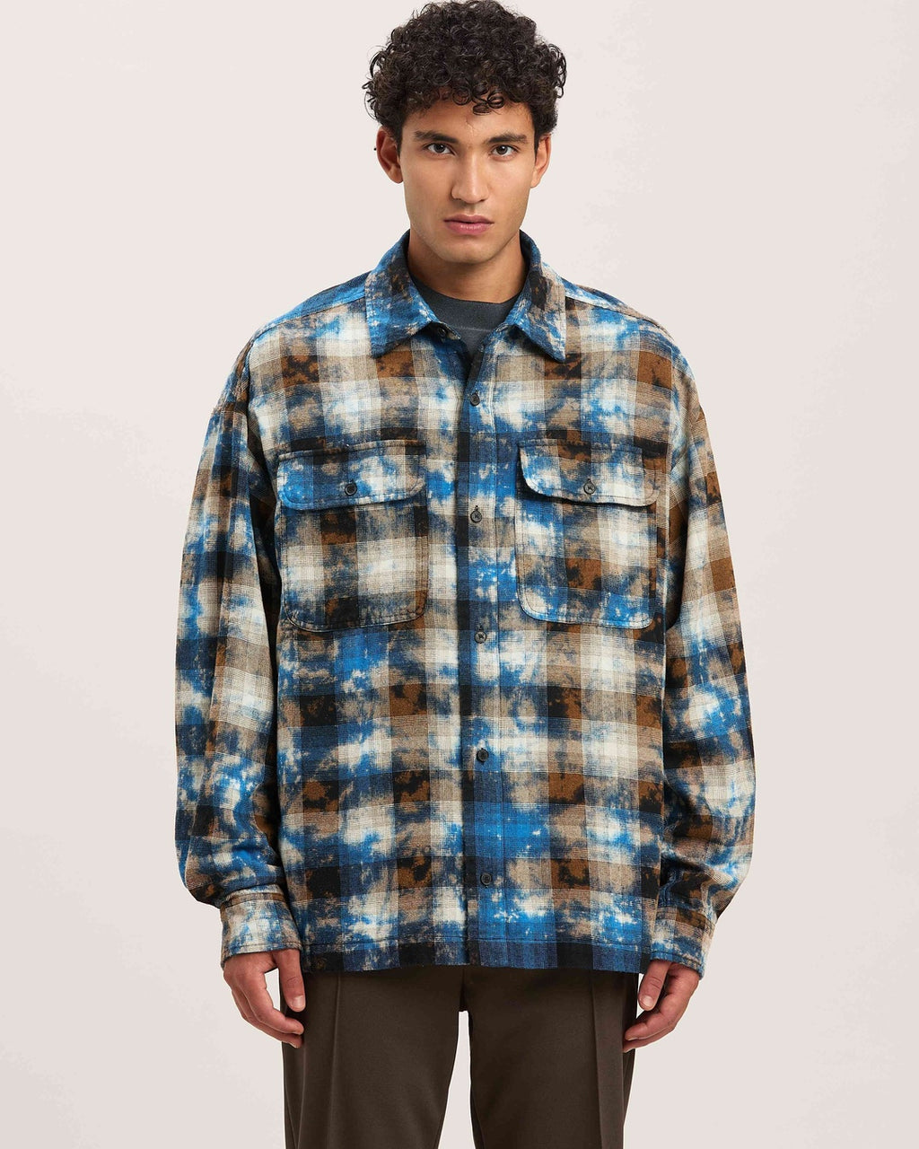 Curved Logo Check Shirt Palm angels оригінал – Купити в Україні – збільшений вид